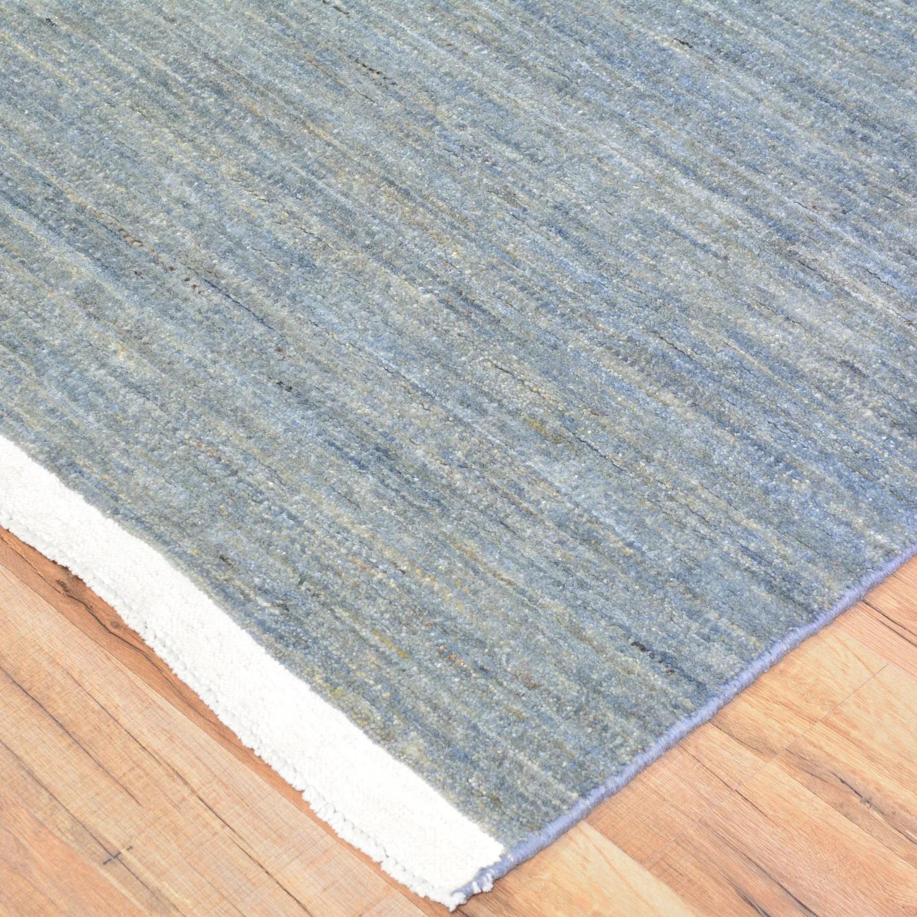 Hand-Knotted Contemporary Modern 100% Wool Handmade Rug (Size 2.8 X 10.1) Cwral-9699