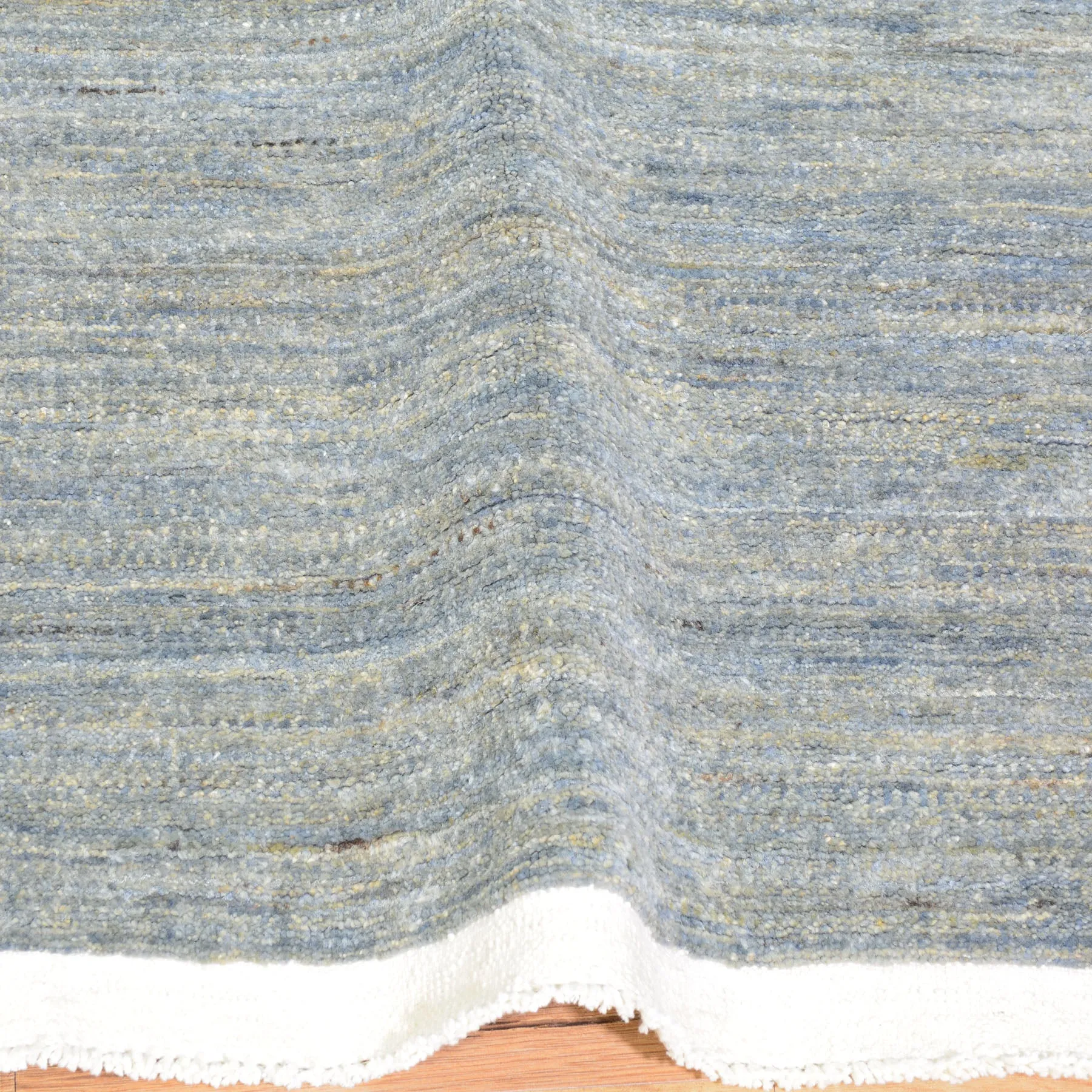 Hand-Knotted Contemporary Modern 100% Wool Handmade Rug (Size 2.8 X 10.1) Cwral-9699