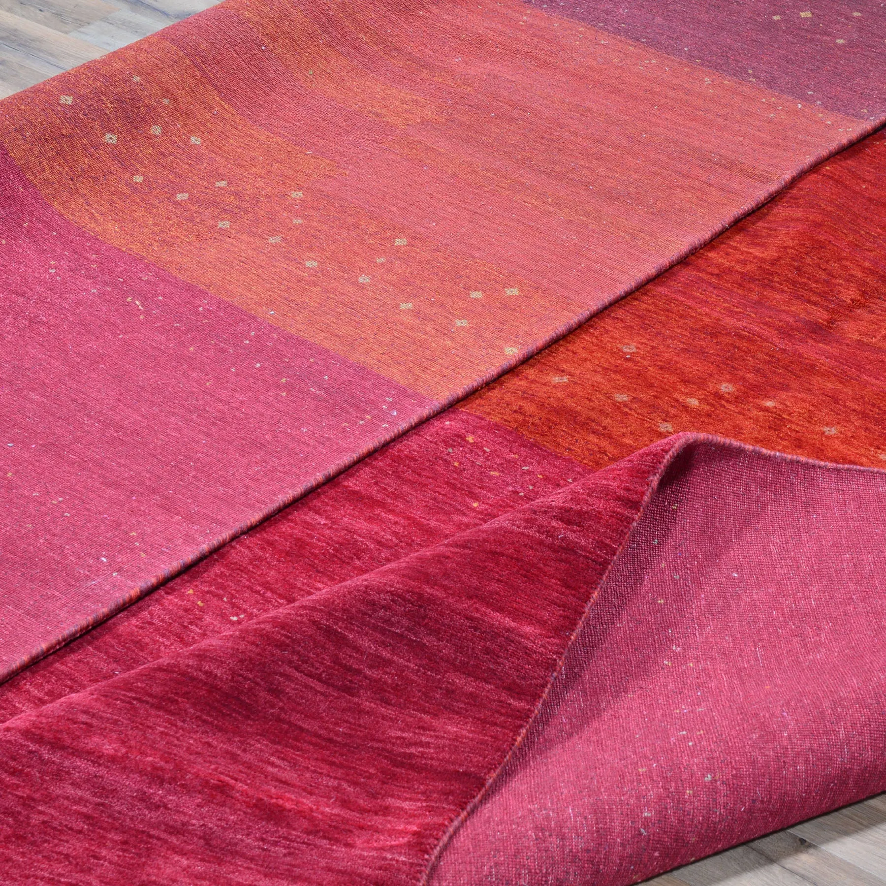 Hand-Knotted Contemporary Modern Gabbeh Wool Handmade Rug (Size 9.0 X 11.9) Cwral-6732