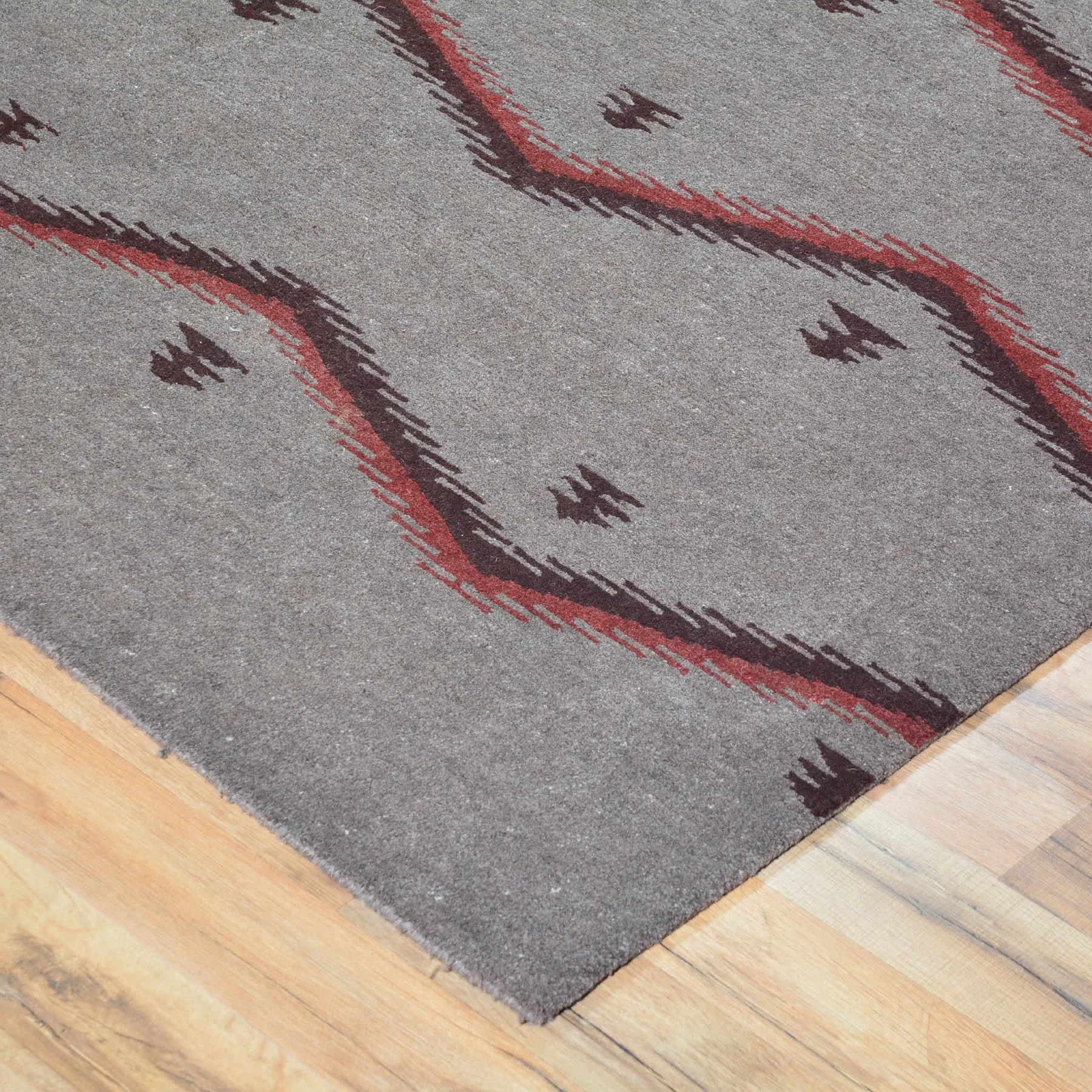 Hand-Knotted Contemporary Modern Southwestern Design Wool Rug (Size 6.0 X 8.4) Brral-351