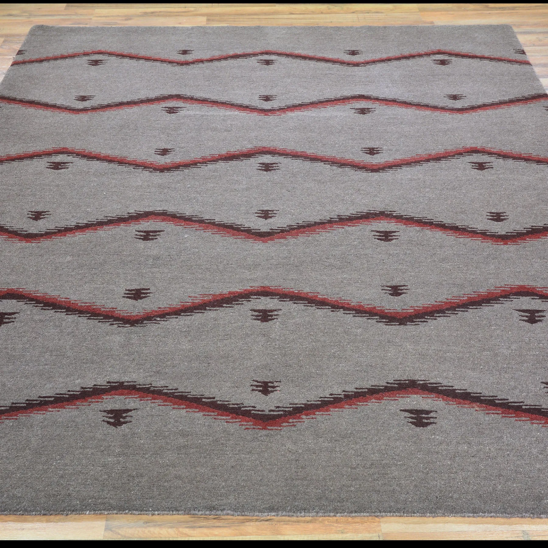 Hand-Knotted Contemporary Modern Southwestern Design Wool Rug (Size 6.0 X 8.4) Brral-351