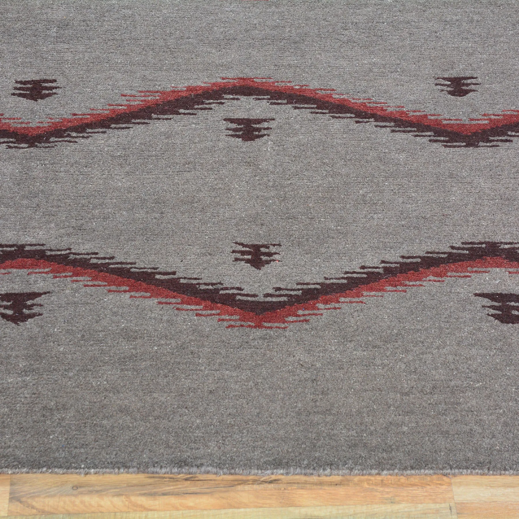 Hand-Knotted Contemporary Modern Southwestern Design Wool Rug (Size 6.0 X 8.4) Brral-351
