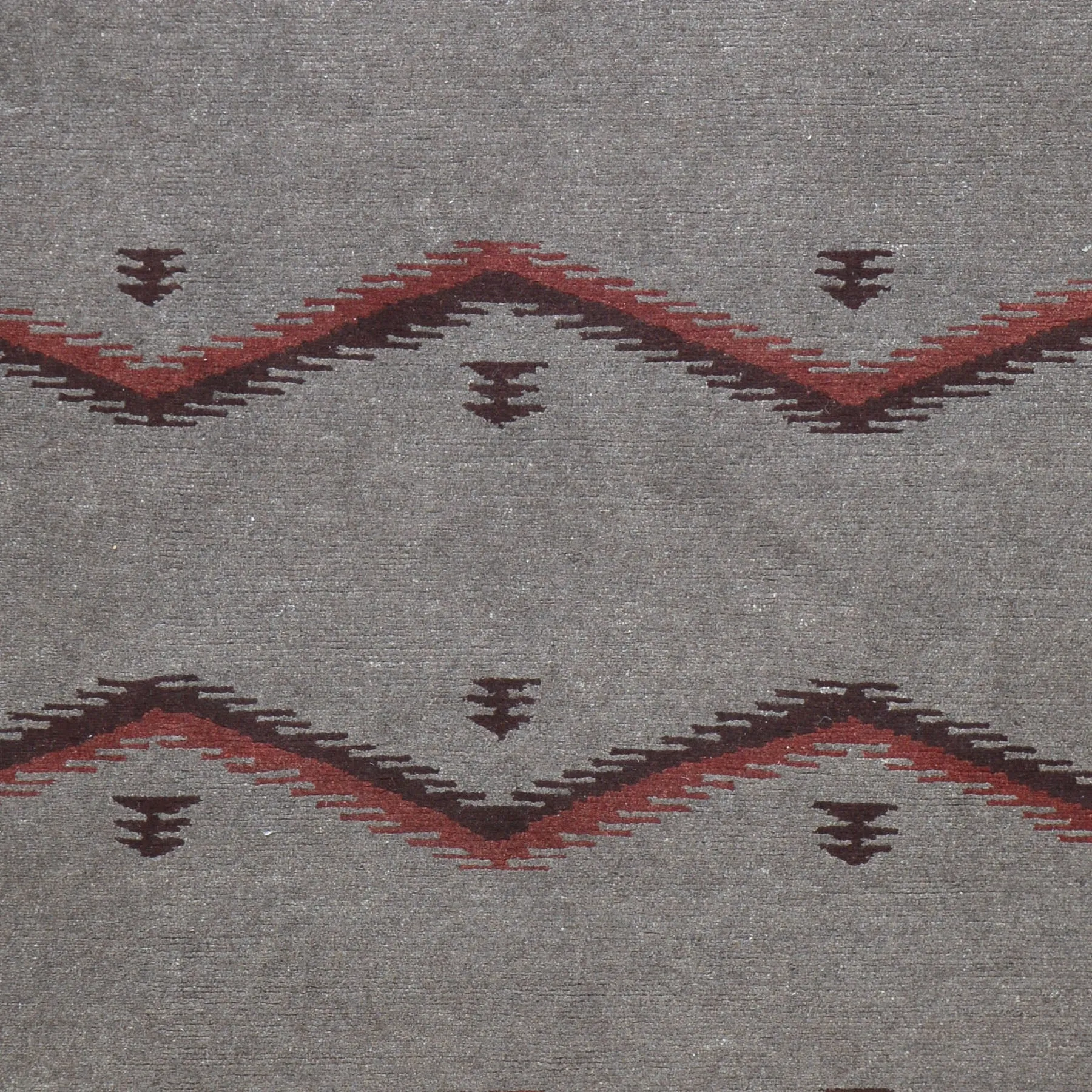 Hand-Knotted Contemporary Modern Southwestern Design Wool Rug (Size 6.0 X 8.4) Brral-351