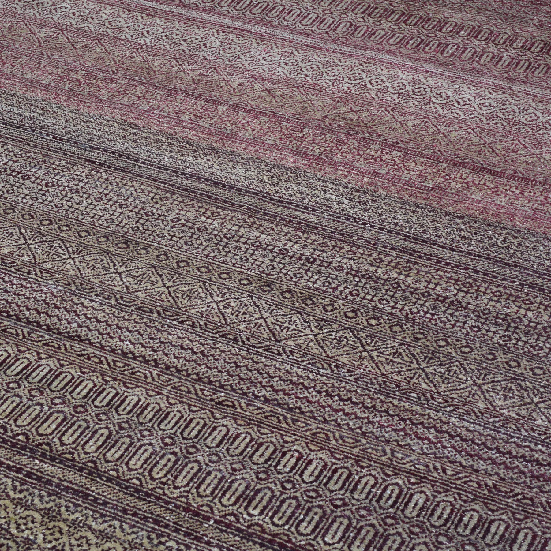 Hand-Knotted Contemporary Strip Gabbeh Wool Handmade Rug (Size 6.1 X 6.0) Cwral-10470