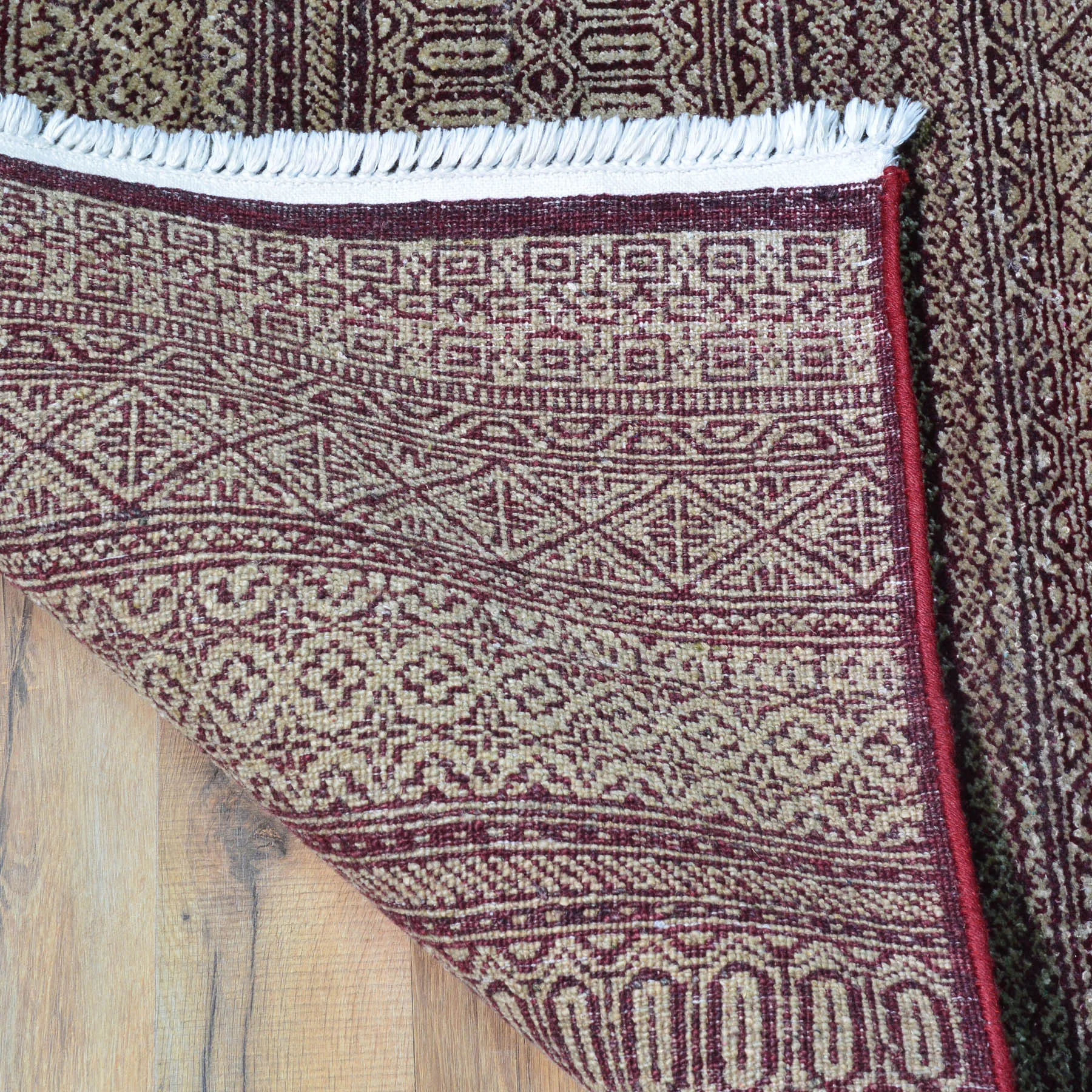 Hand-Knotted Contemporary Strip Gabbeh Wool Handmade Rug (Size 6.1 X 6.0) Cwral-10470