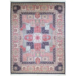 Hand-Knotted Fine Bakhtiari Persian Design Handmade Wool Rug (Size 9.5 X 12.5) Brral-4791