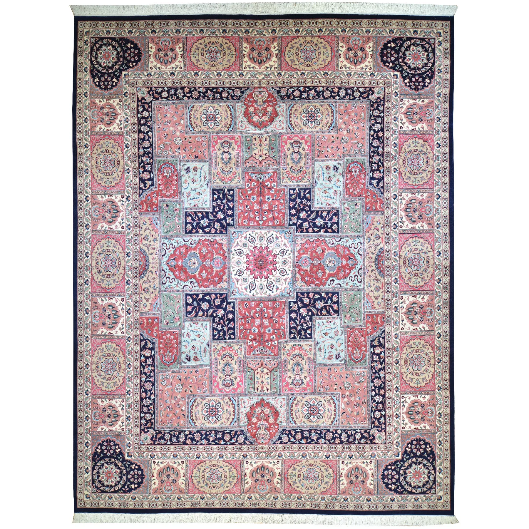 Hand-Knotted Fine Bakhtiari Persian Design Handmade Wool Rug (Size 9.5 X 12.5) Brral-4791
