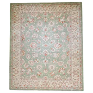 Hand-Knotted Fine Chobi Peshawar Oushak Wool Rug (Size 9.3 X 11.8) Brral-1296