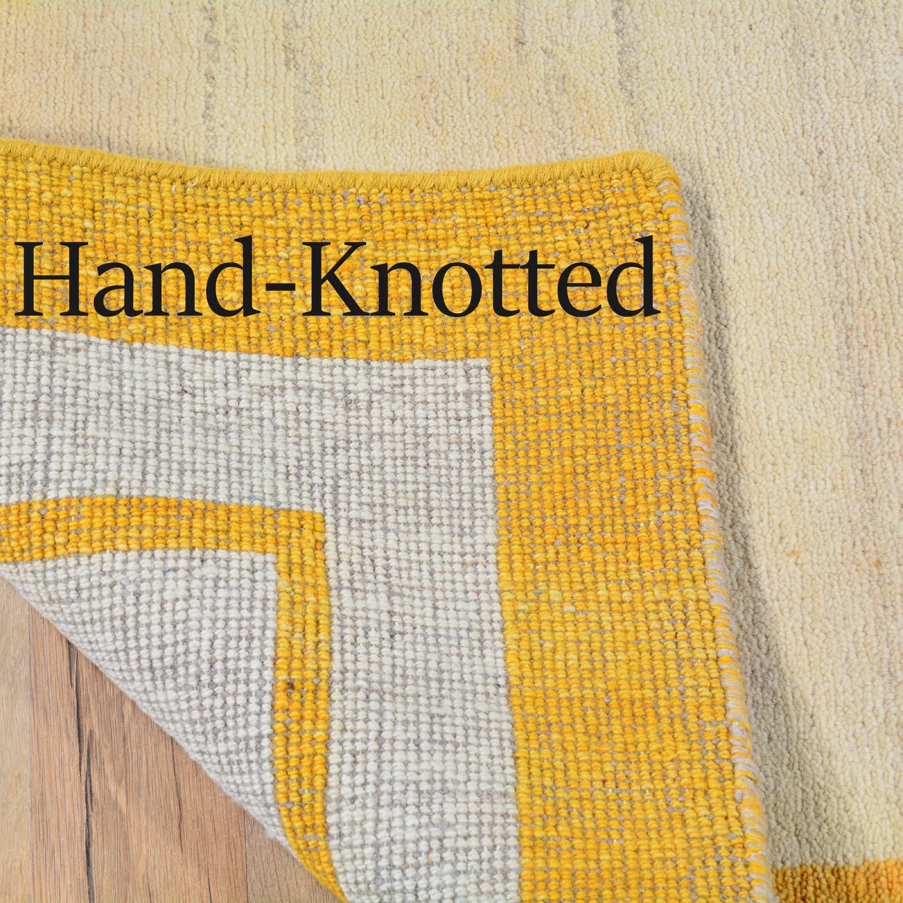 Hand-Knotted Fine Gabbeh Modern Design Handmade Wool Rug (Size 4.0 X 5.9) Cwral-6633
