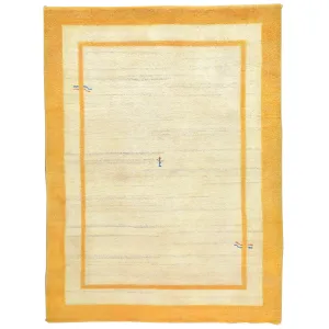 Hand-Knotted Fine Gabbeh Modern Design Handmade Wool Rug (Size 4.0 X 5.9) Cwral-6633