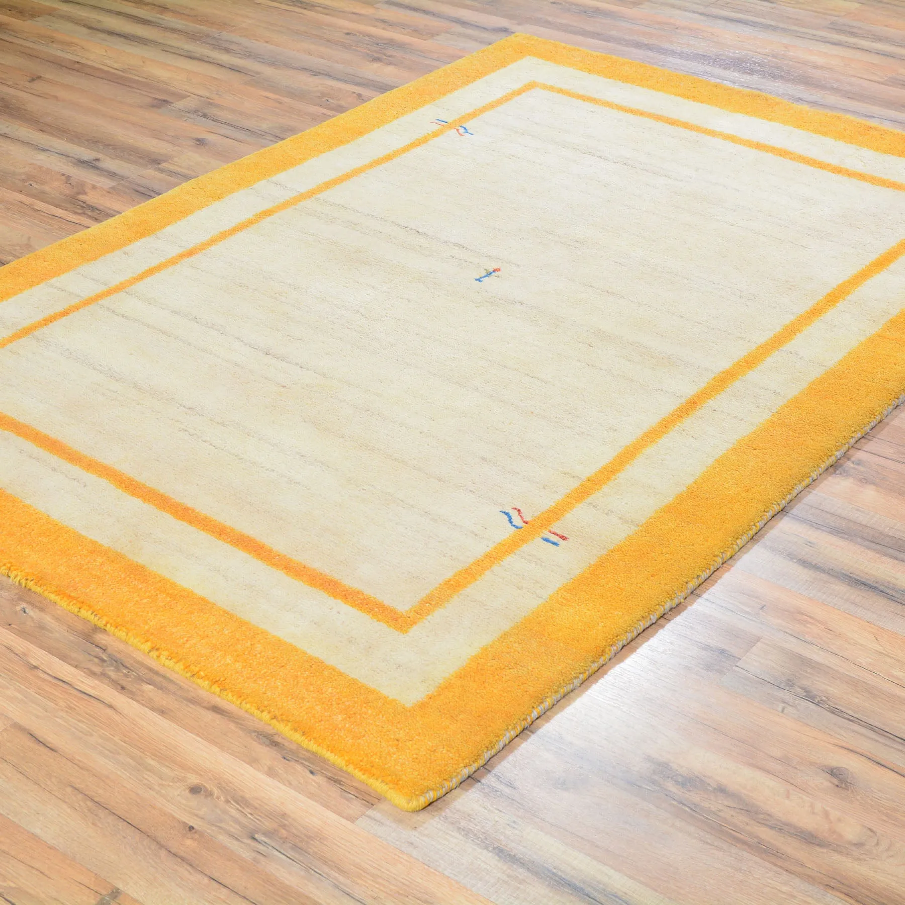 Hand-Knotted Fine Gabbeh Modern Design Handmade Wool Rug (Size 4.0 X 5.9) Cwral-6633