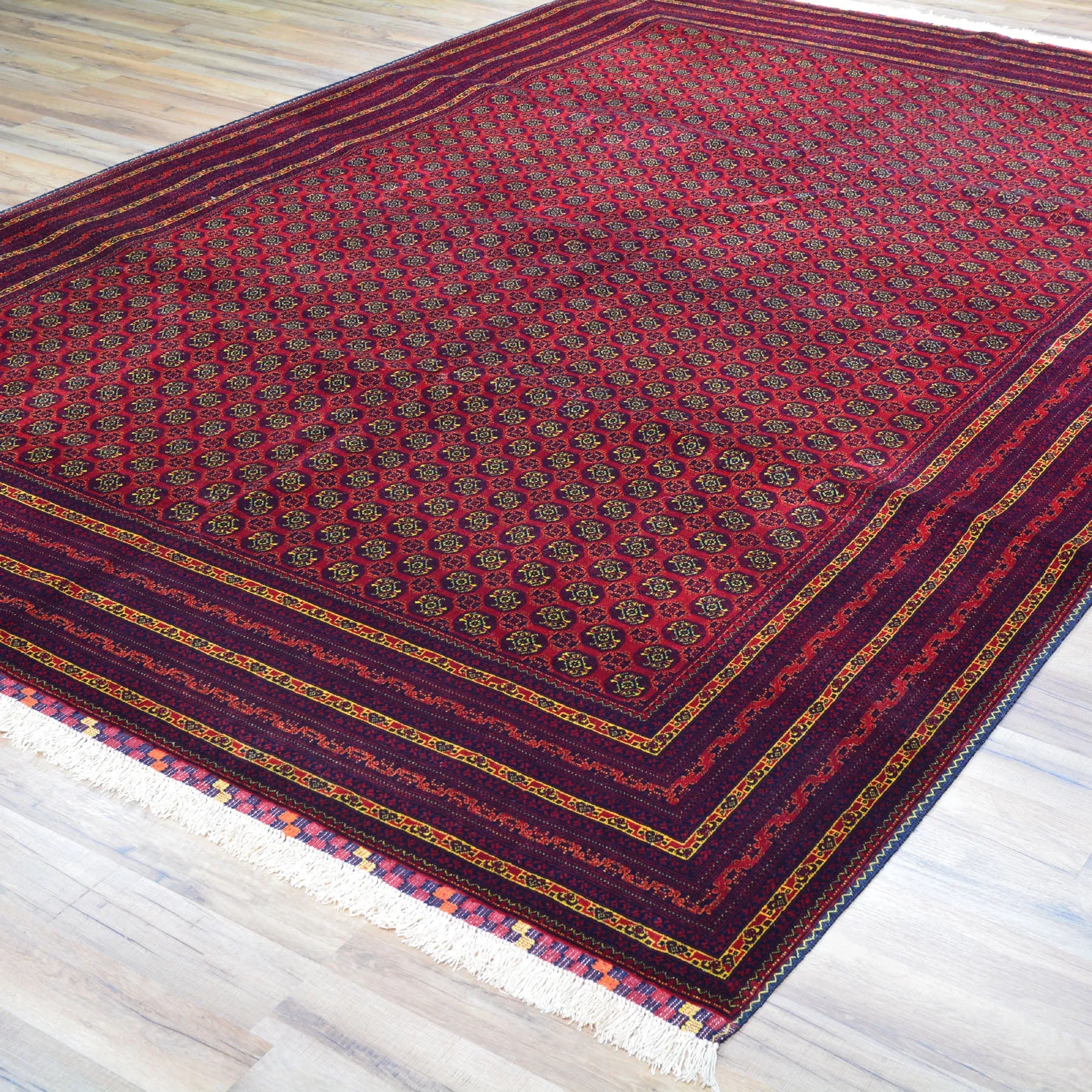 Hand-Knotted Fine Khawaja Roshani Wool Handmade Rug (Size 6.8 X 9.10) Cwral-8538
