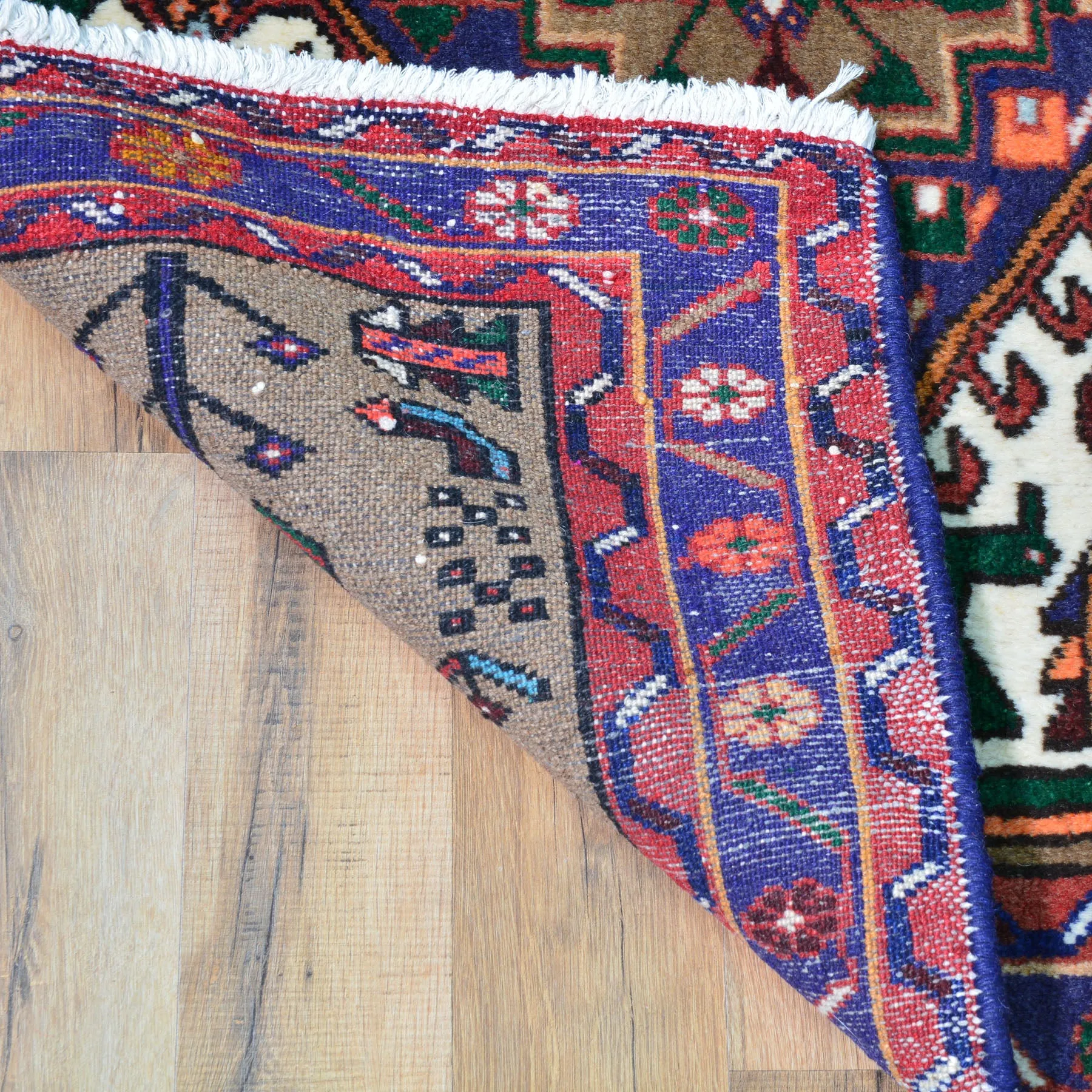 Hand-Knotted Fine Oriental Persian Serapi Heriz Tribal Wool Rug (Size 3.4 X 5.3) Brral-453