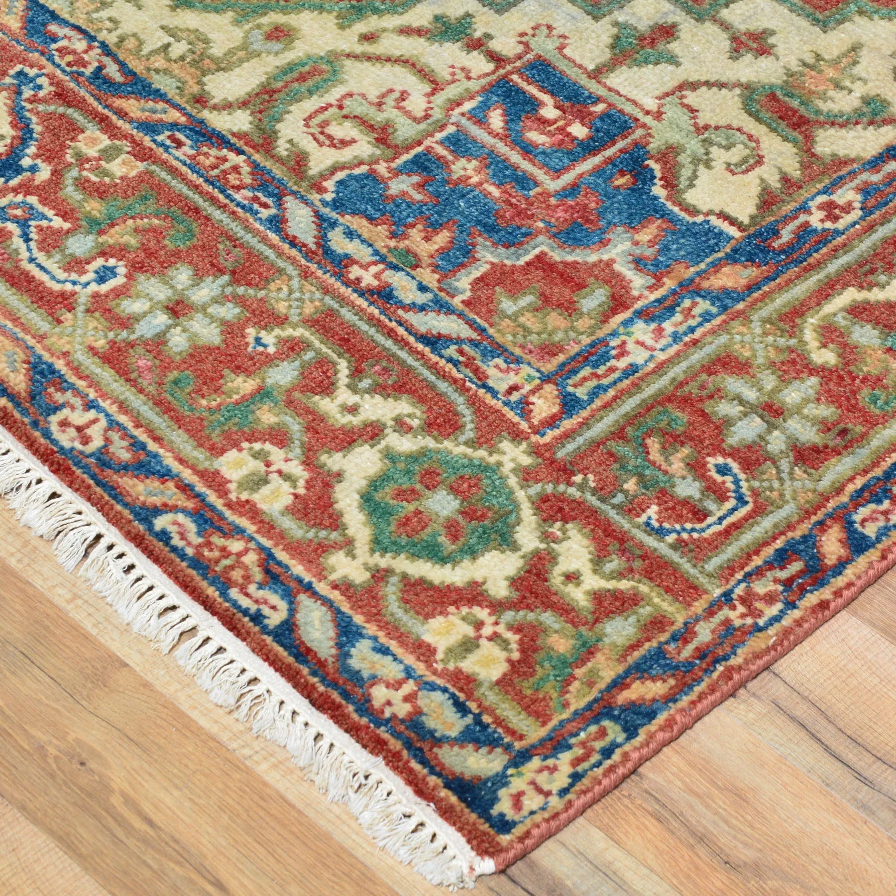 Hand-Knotted Fine Oriental Serapi Heriz Design Wool Rug (Size 4.0 X 6.2) Brrsf-675