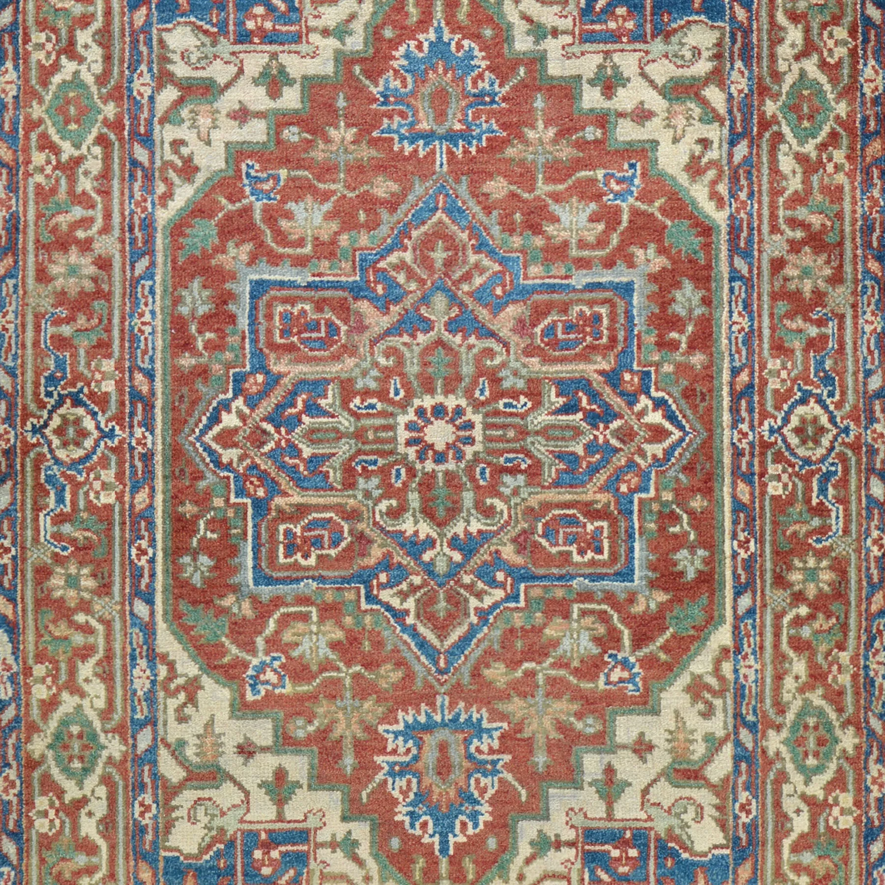 Hand-Knotted Fine Oriental Serapi Heriz Design Wool Rug (Size 4.0 X 6.2) Brrsf-675