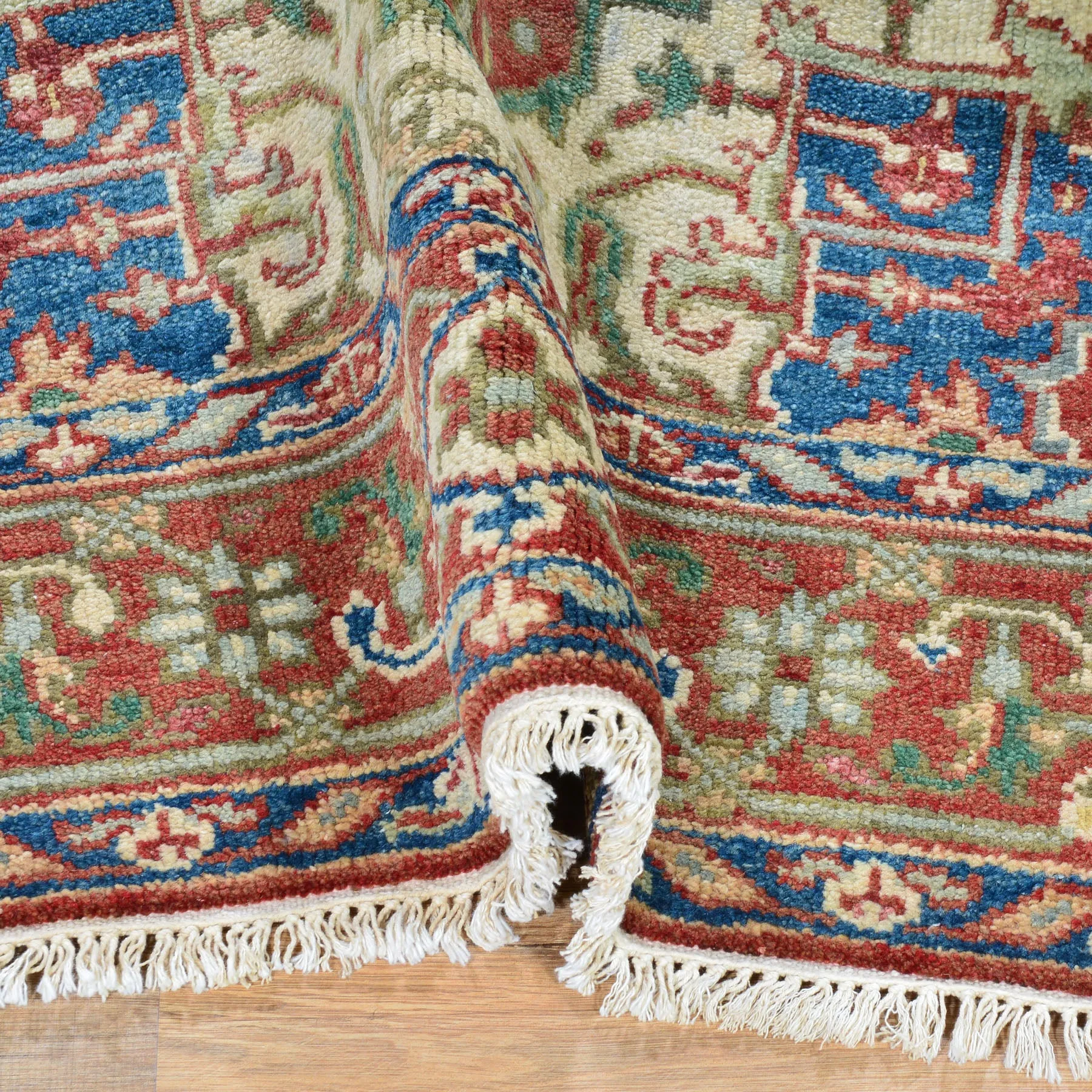 Hand-Knotted Fine Oriental Serapi Heriz Design Wool Rug (Size 4.0 X 6.2) Brrsf-675