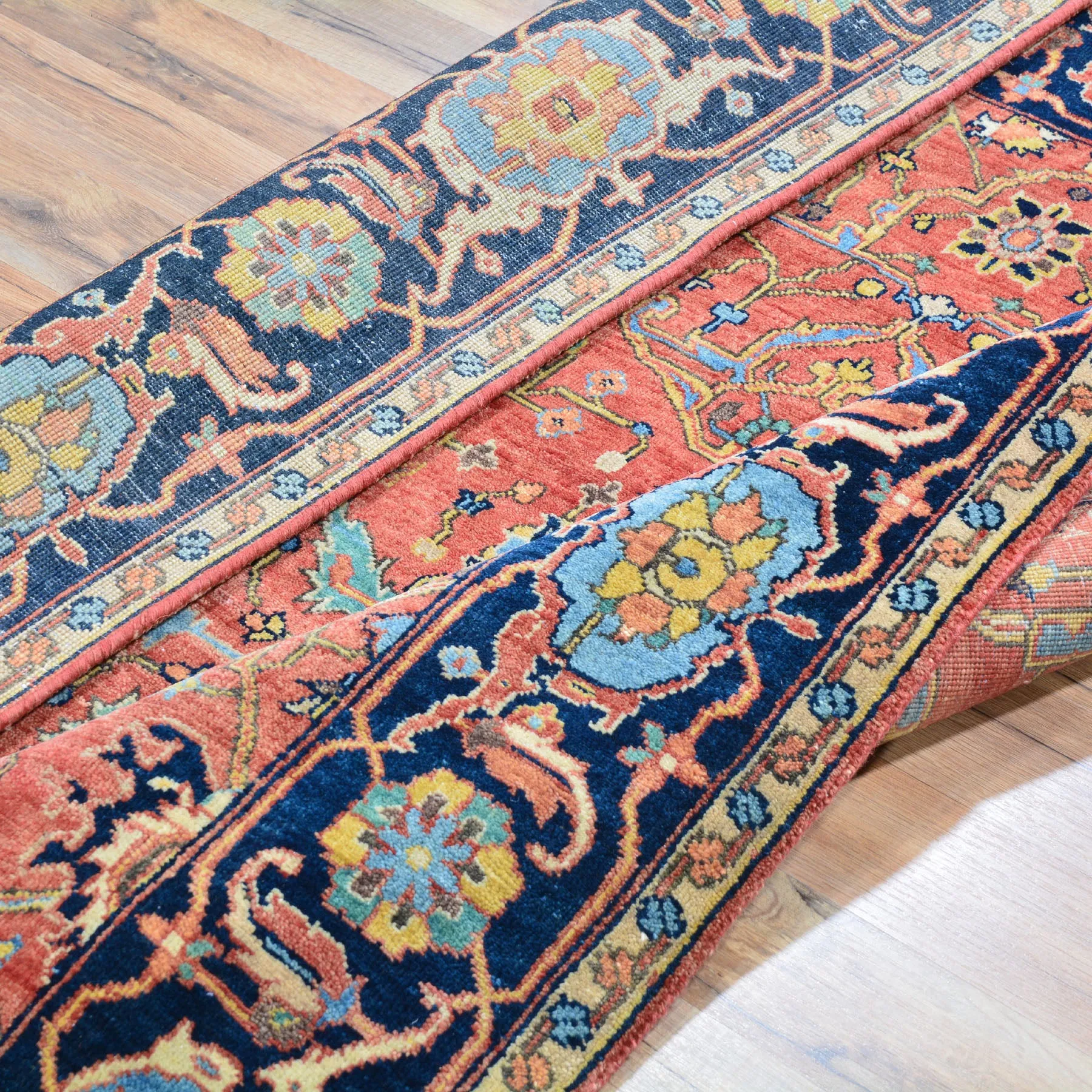 Hand-Knotted Fine Oriental Serapi Traditional Design Wool Rug (Size 4.1 X 6.0) Brral-2355