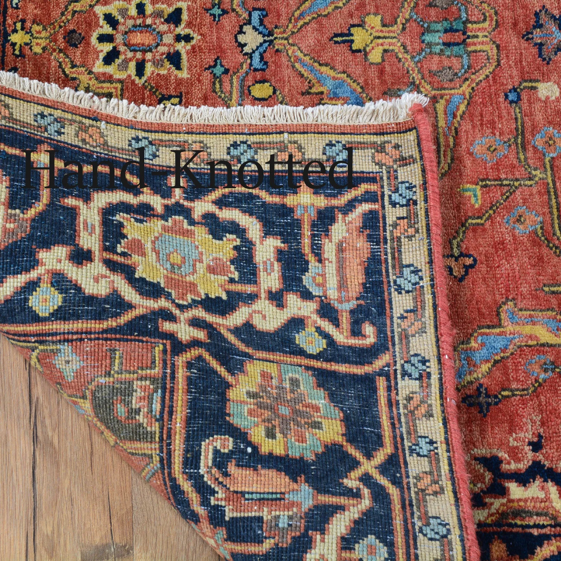 Hand-Knotted Fine Oriental Serapi Traditional Design Wool Rug (Size 4.1 X 6.0) Brral-2355