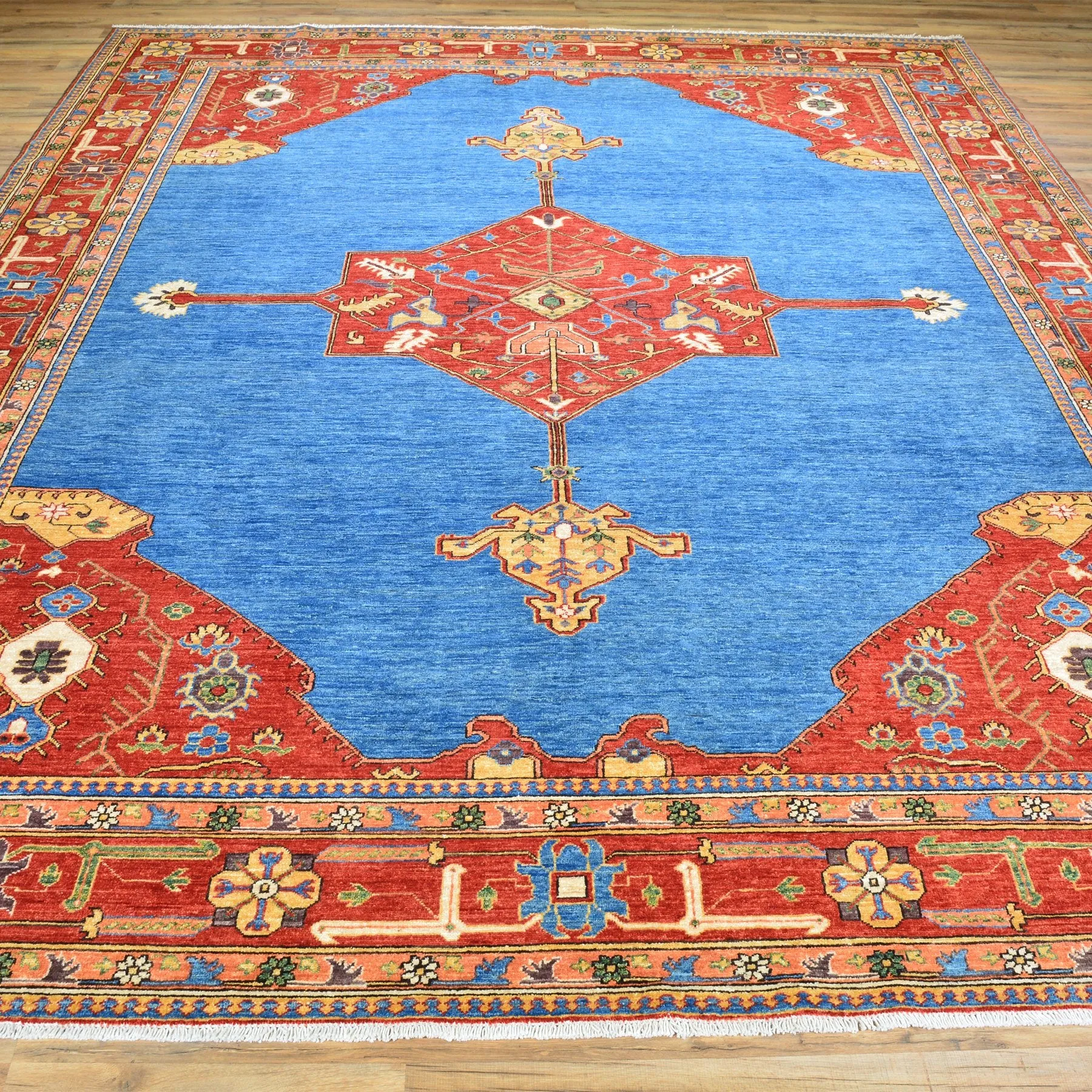 Hand-Knotted Fine Persian Bijar Design Handmade Wool Rug (Size 9.0 X 11.2) Brral-4803