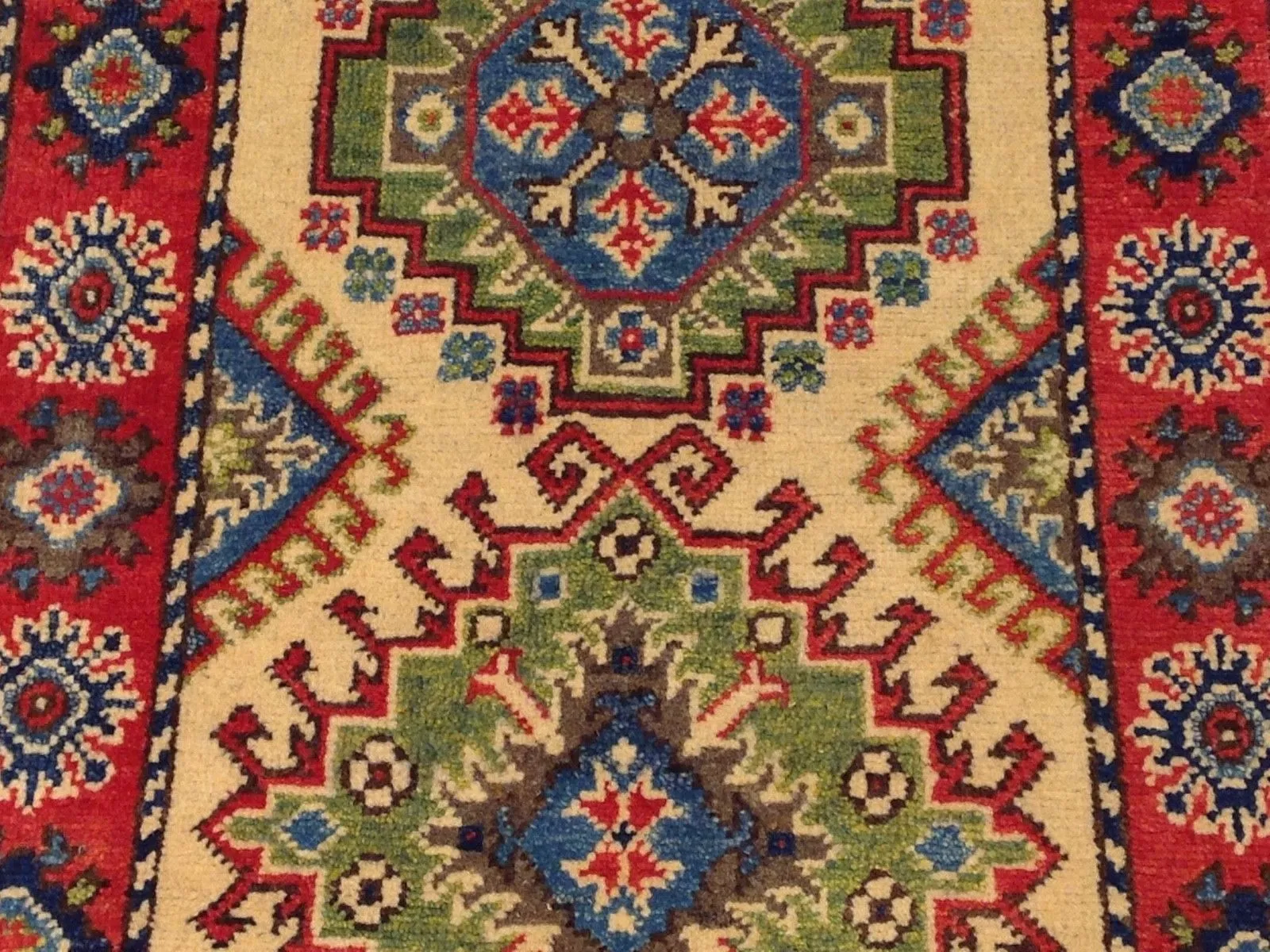 Hand-Knotted Fine Tribal Kazak Wool Handmade Oriental Rug (Size 2.1 X 3.1) Brral-3537
