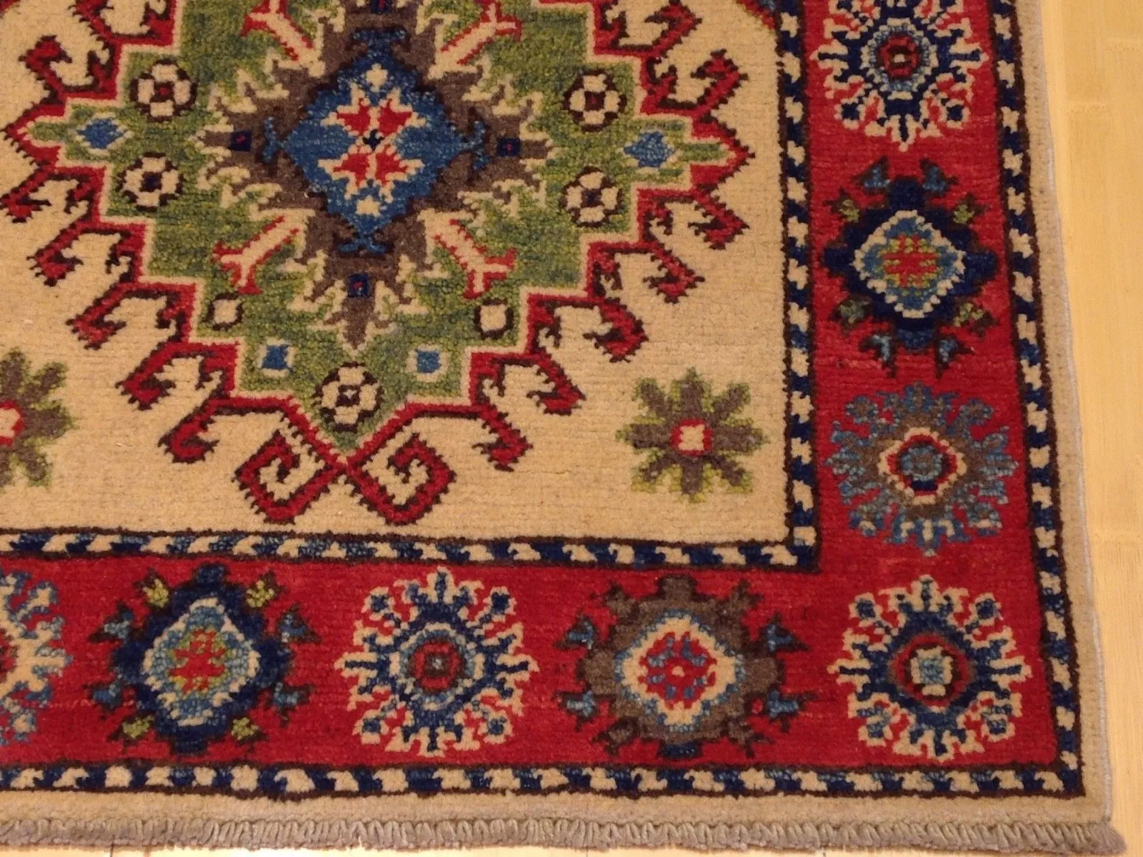 Hand-Knotted Fine Tribal Kazak Wool Handmade Oriental Rug (Size 2.1 X 3.1) Brral-3537