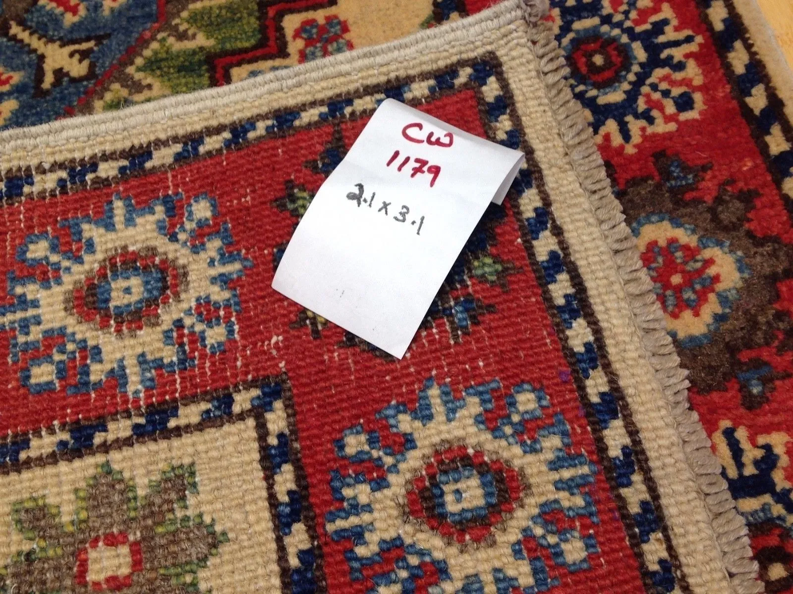 Hand-Knotted Fine Tribal Kazak Wool Handmade Oriental Rug (Size 2.1 X 3.1) Brral-3537