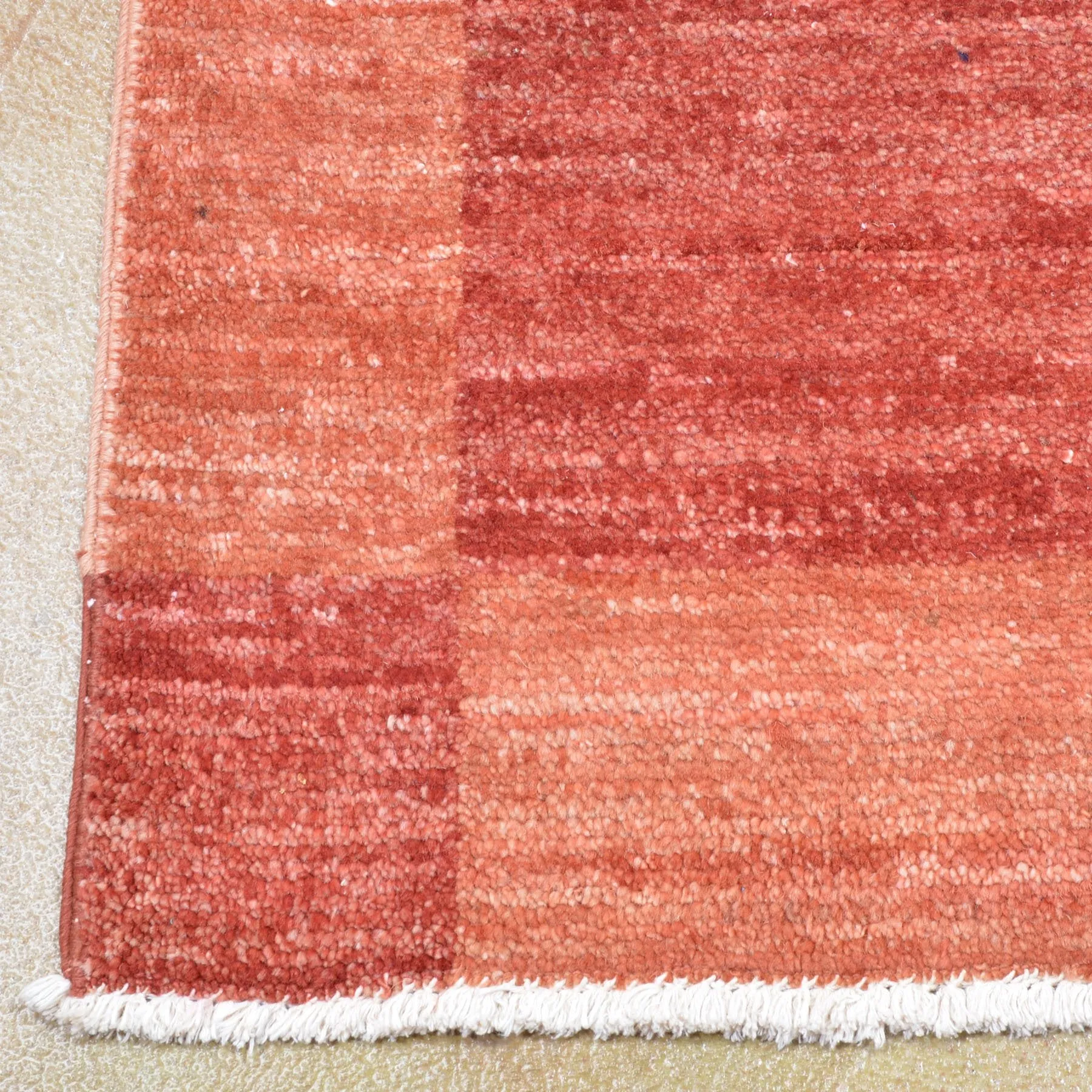 Hand-Knotted Gabbeh Checker Design Wool Handmade Rug (Size 7.11 X 9.10) Brral-2565