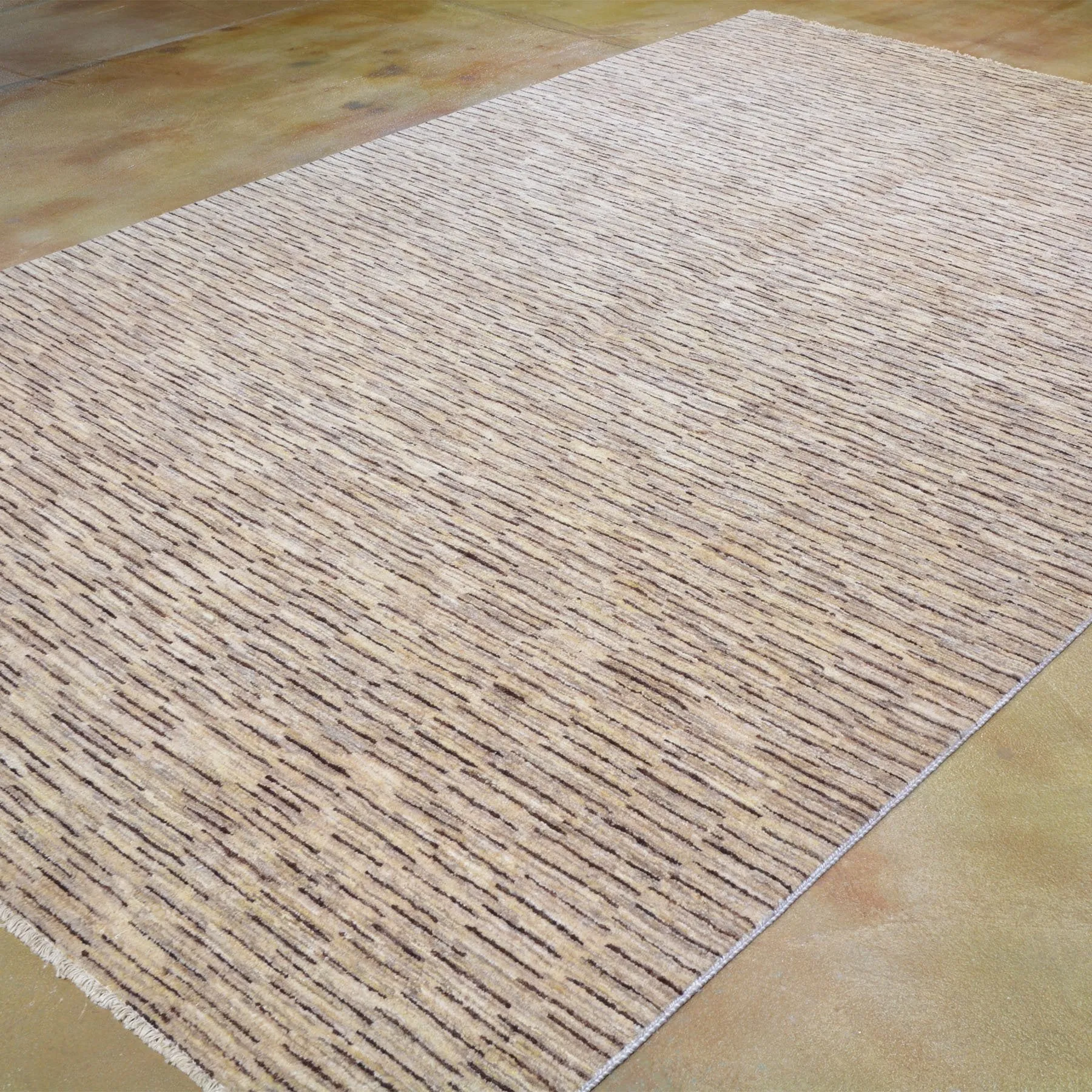 Hand-Knotted Gabbeh Design Wool Handmade Rug (Size 6.9 x10.2) Brral-954
