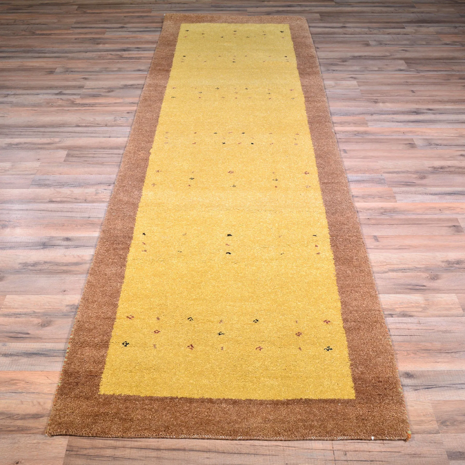 Hand-Knotted Gabbeh Modern Design Handmade Wool Rug (Size 2.9 X 9.9) Cwral-6843