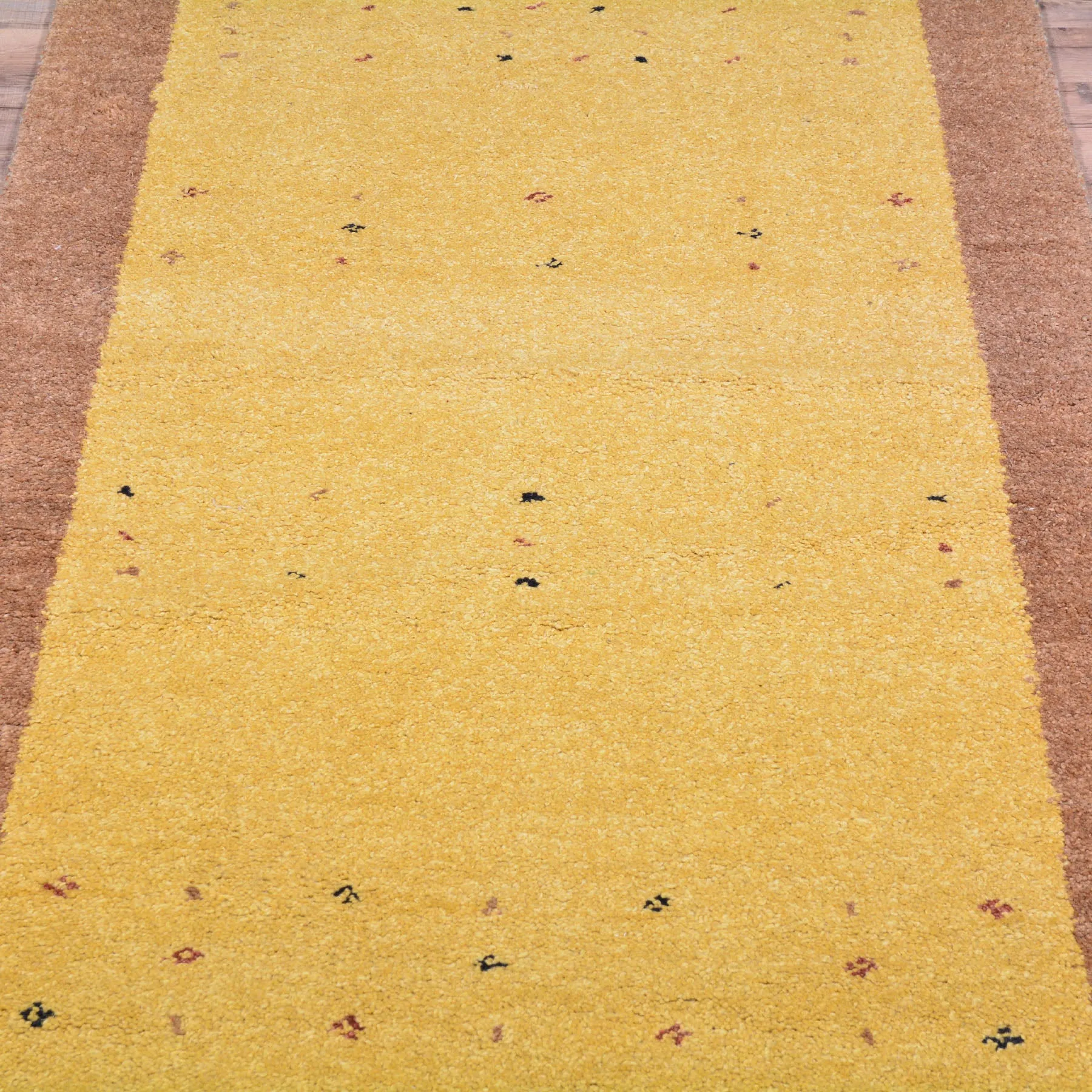Hand-Knotted Gabbeh Modern Design Handmade Wool Rug (Size 2.9 X 9.9) Cwral-6843