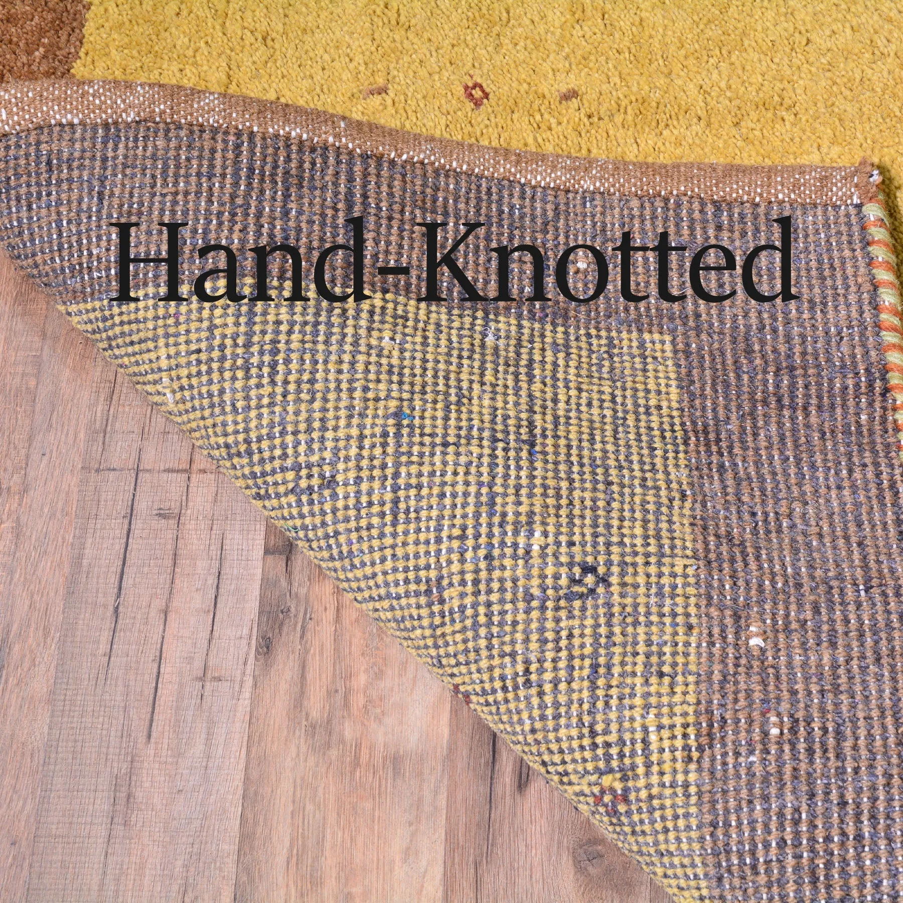 Hand-Knotted Gabbeh Modern Design Handmade Wool Rug (Size 2.9 X 9.9) Cwral-6843
