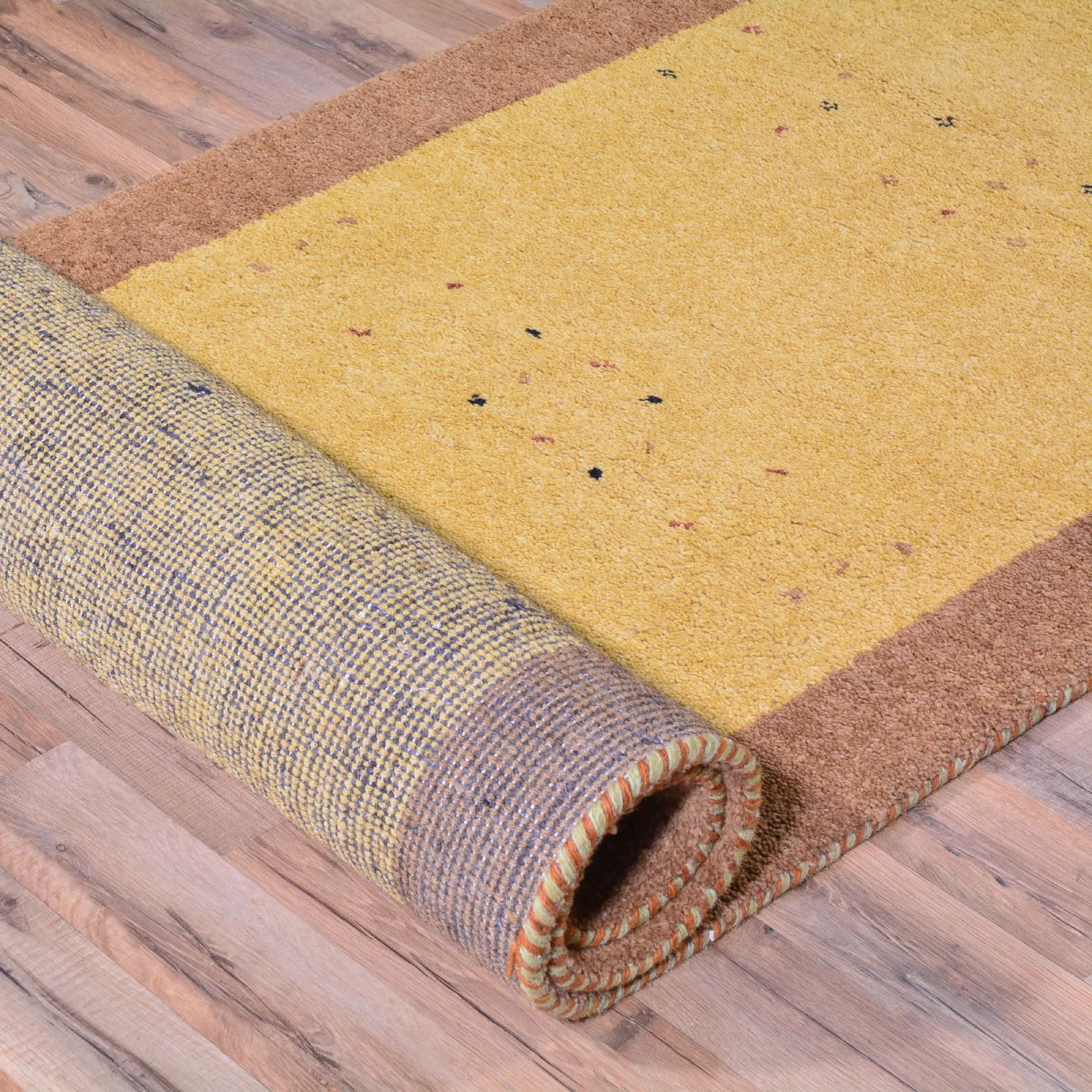 Hand-Knotted Gabbeh Modern Design Handmade Wool Rug (Size 2.9 X 9.9) Cwral-6843