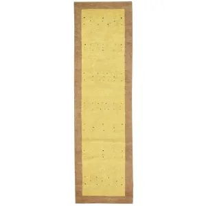 Hand-Knotted Gabbeh Modern Design Handmade Wool Rug (Size 2.9 X 9.9) Cwral-6843
