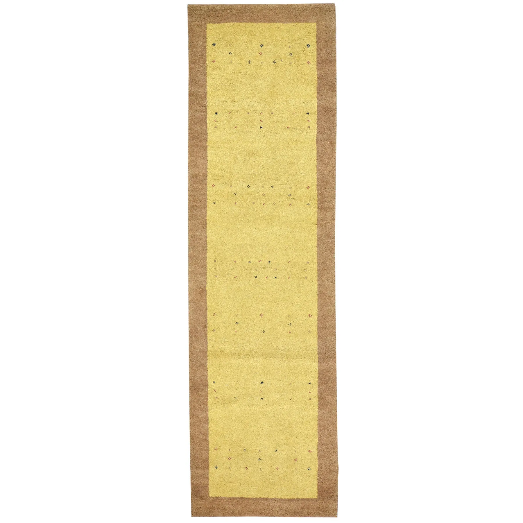 Hand-Knotted Gabbeh Modern Design Handmade Wool Rug (Size 2.9 X 9.9) Cwral-6843