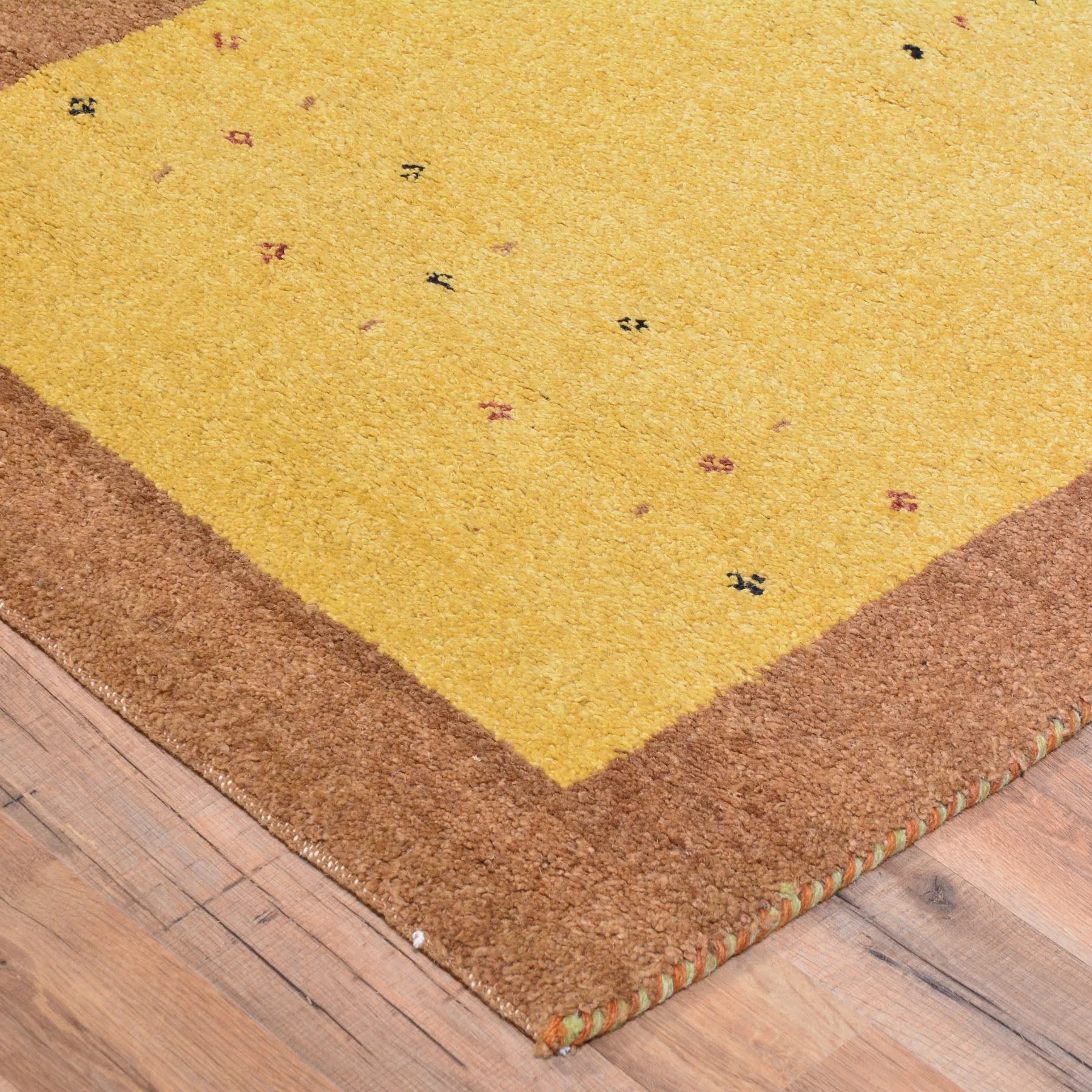 Hand-Knotted Gabbeh Modern Design Handmade Wool Rug (Size 2.9 X 9.9) Cwral-6843