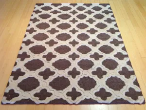 Hand-Knotted Handmade Berber Gabbeh Design Authentic Wool Rug (Size 5.2 X 7.0) Brral-789