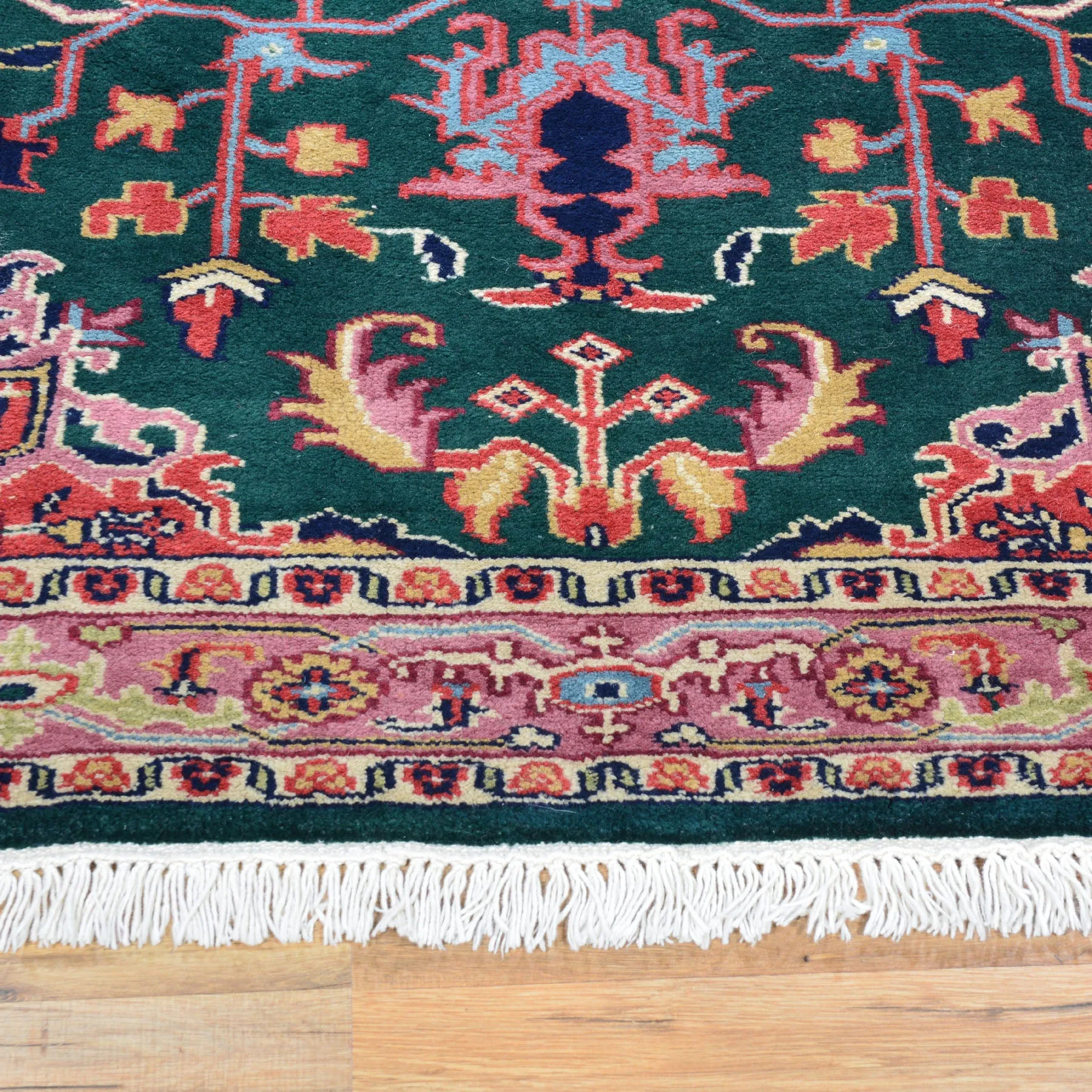 Hand-Knotted India Heriz Design 100% Oriental Wool Rug (Size 3.11 X 6.1) Cwral-4683