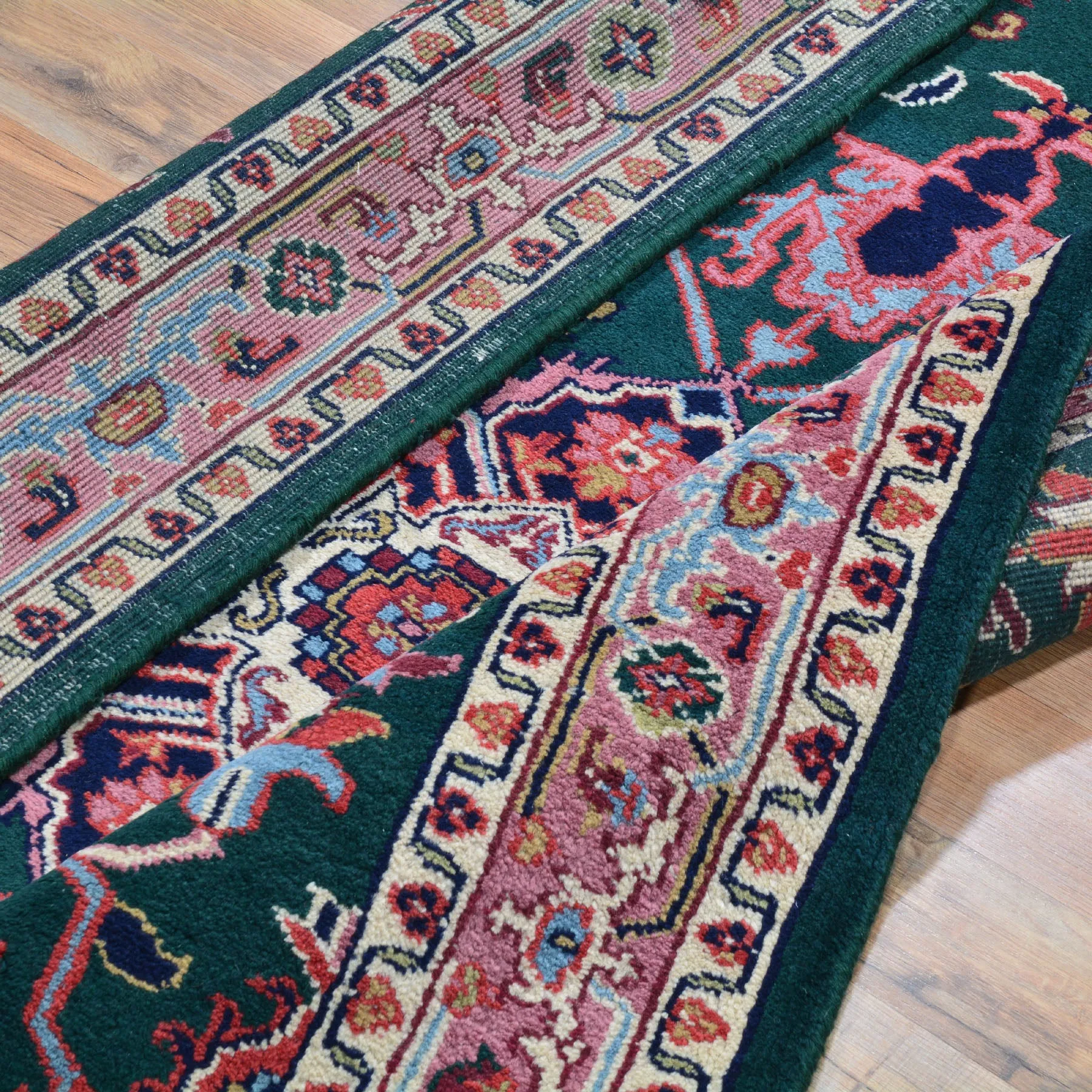 Hand-Knotted India Heriz Design 100% Oriental Wool Rug (Size 3.11 X 6.1) Cwral-4683