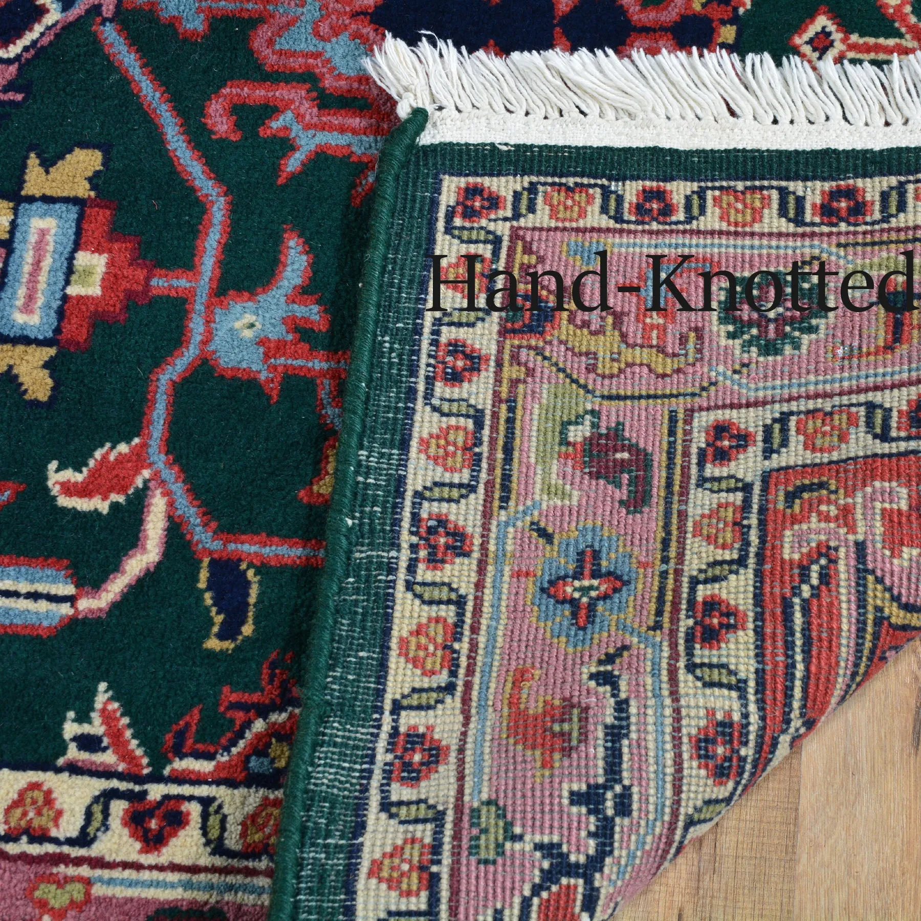 Hand-Knotted India Heriz Design 100% Oriental Wool Rug (Size 3.11 X 6.1) Cwral-4683