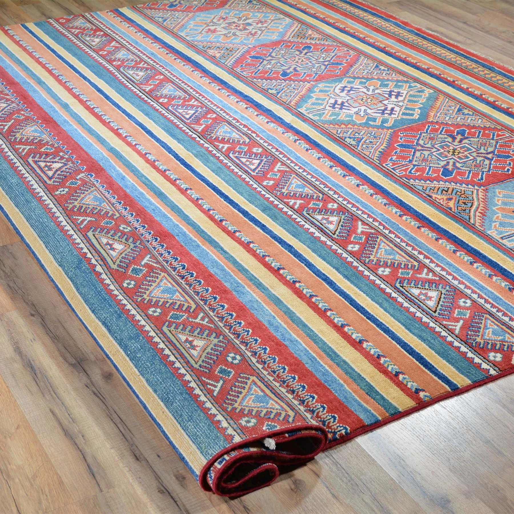 Hand-Knotted Korjan Design Handmade Wool Rug (Size 8.0 X 10) Brral-6126