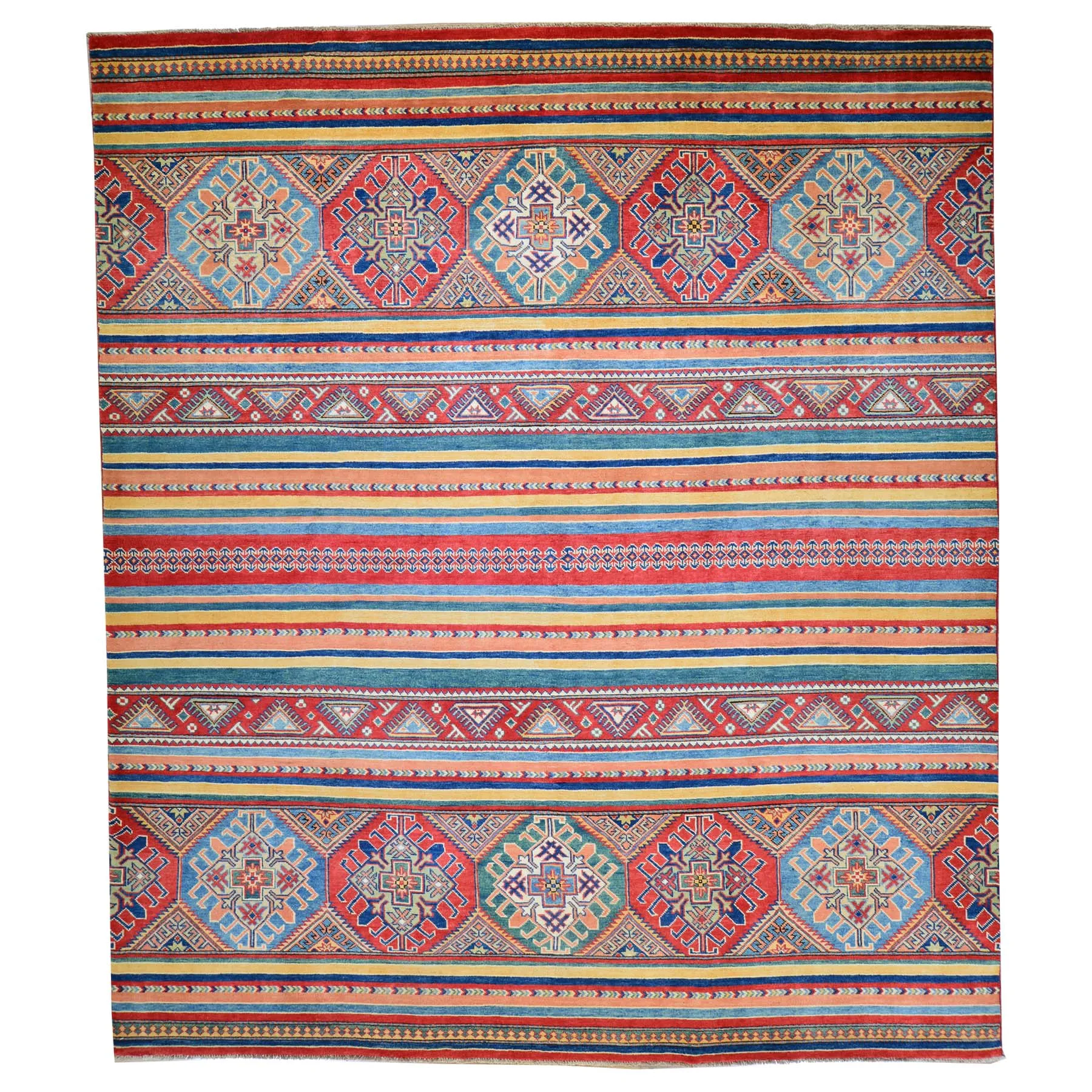 Hand-Knotted Korjan Design Handmade Wool Rug (Size 8.0 X 10) Brral-6126