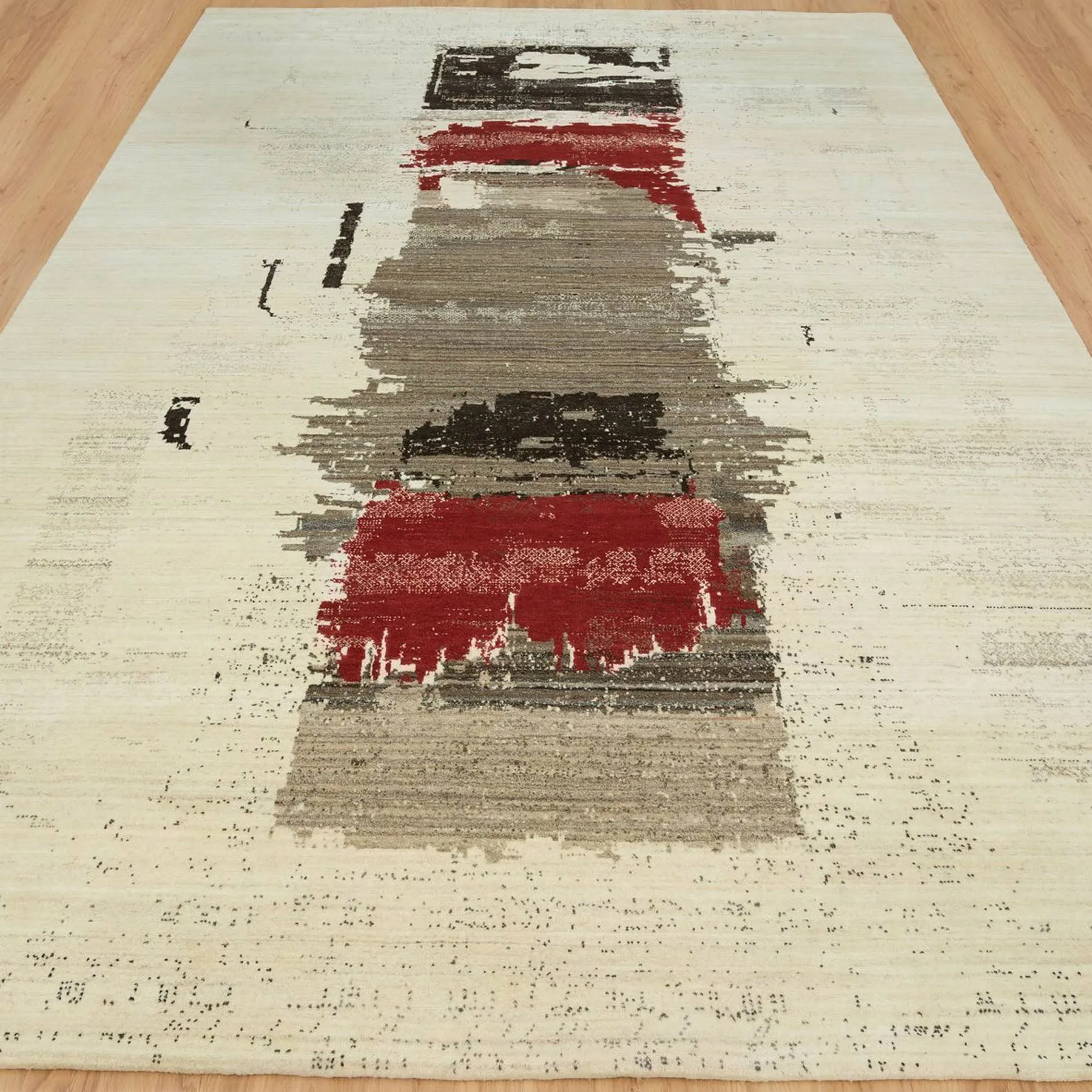 Hand-Knotted Lori Gabbeh Abstract Design Oriental Handmade Rug (Size 9.6 X 13.4) Cwral-10413