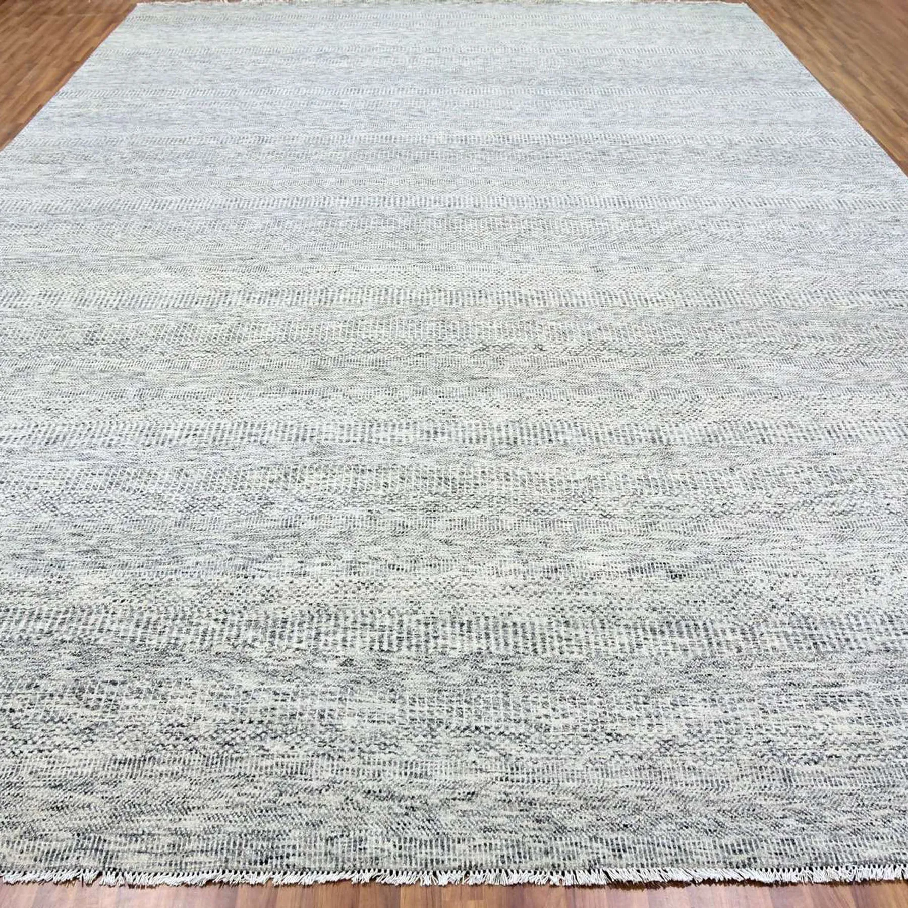 Hand-Knotted Modern Contemporary Design Oriental Handmade Rug (Size 11.11 X 17.10) Cwral-10404