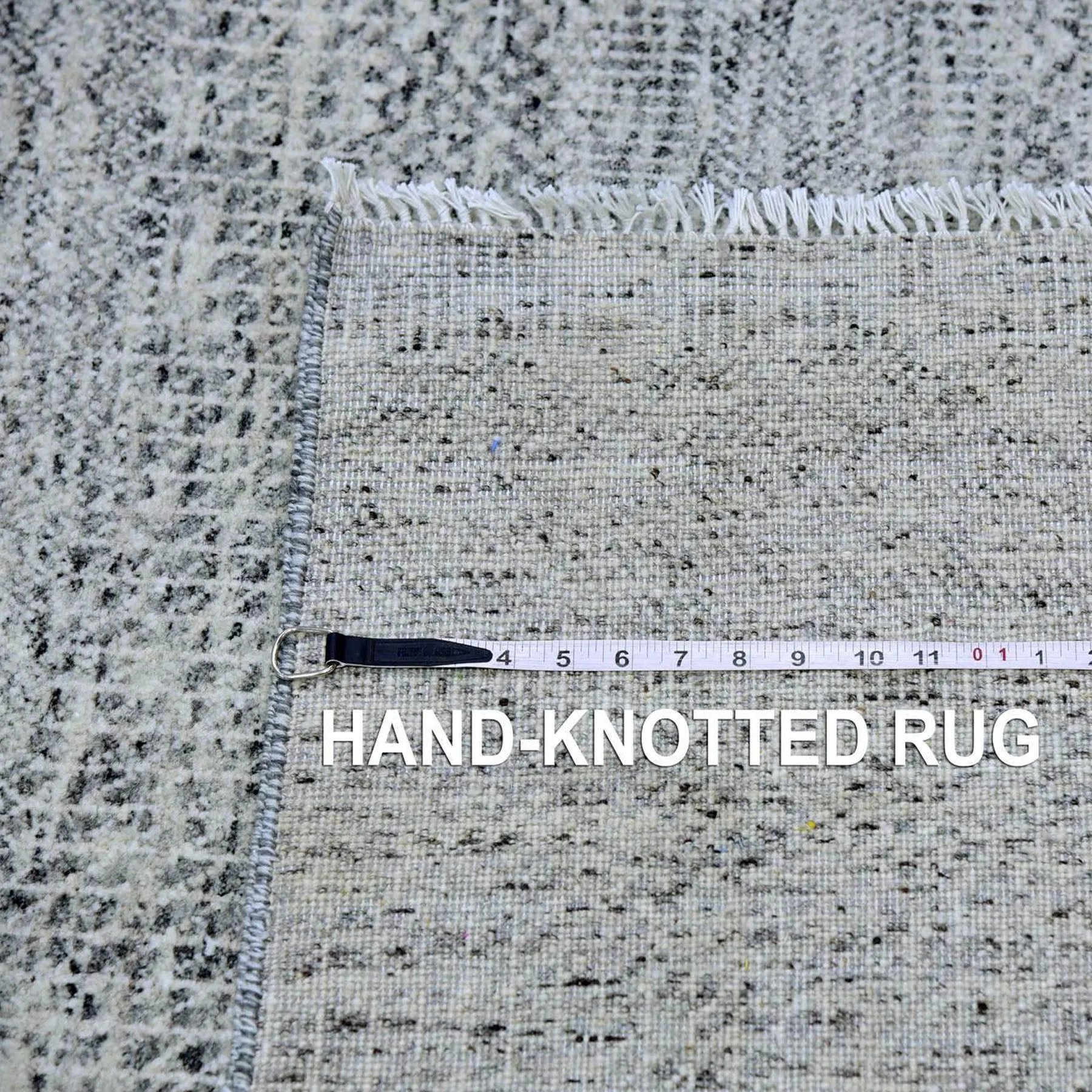 Hand-Knotted Modern Contemporary Design Oriental Handmade Rug (Size 11.11 X 17.10) Cwral-10404