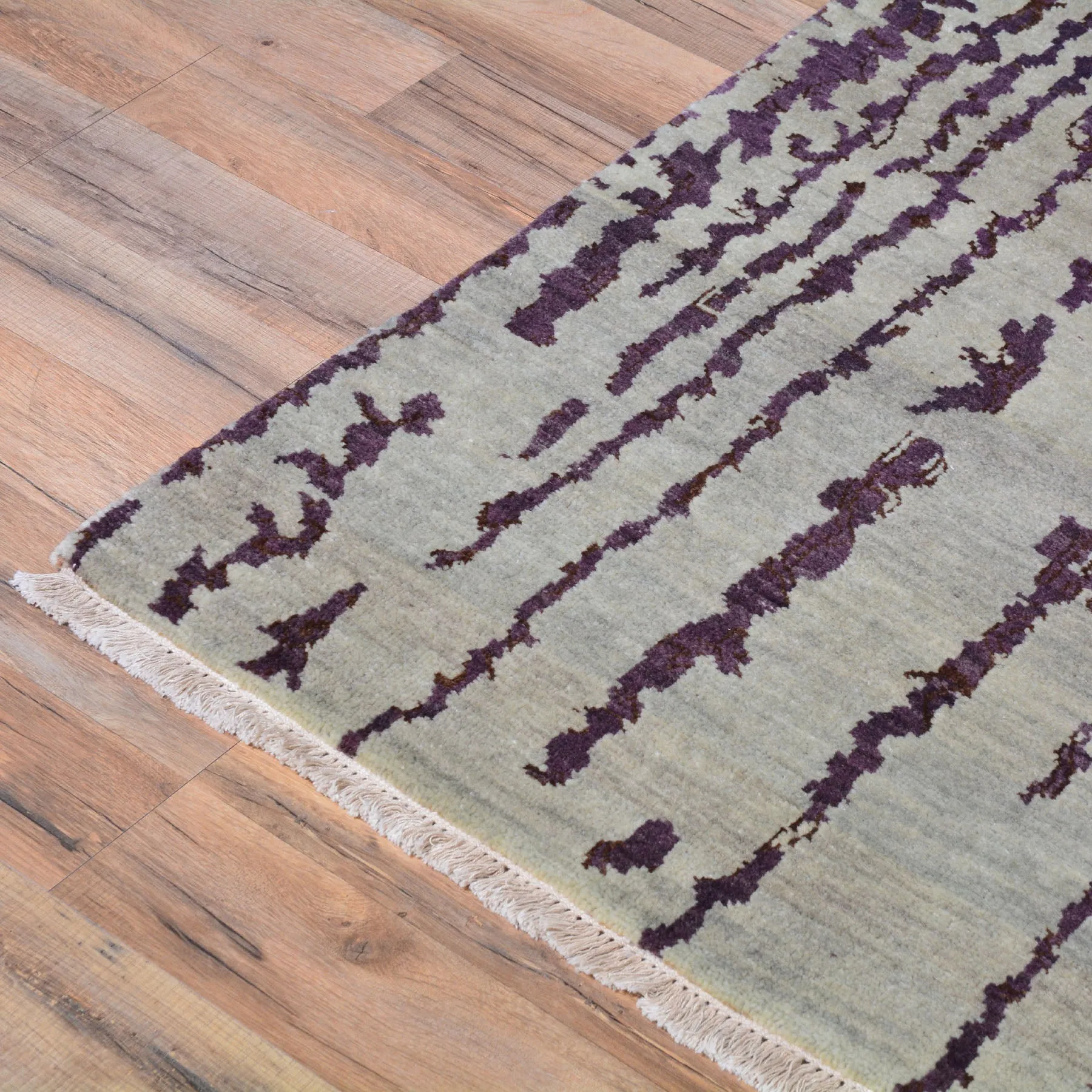 Hand-Knotted Modern Design Handmade Rug (Size 4.0 X 5.10) Brrsf-687