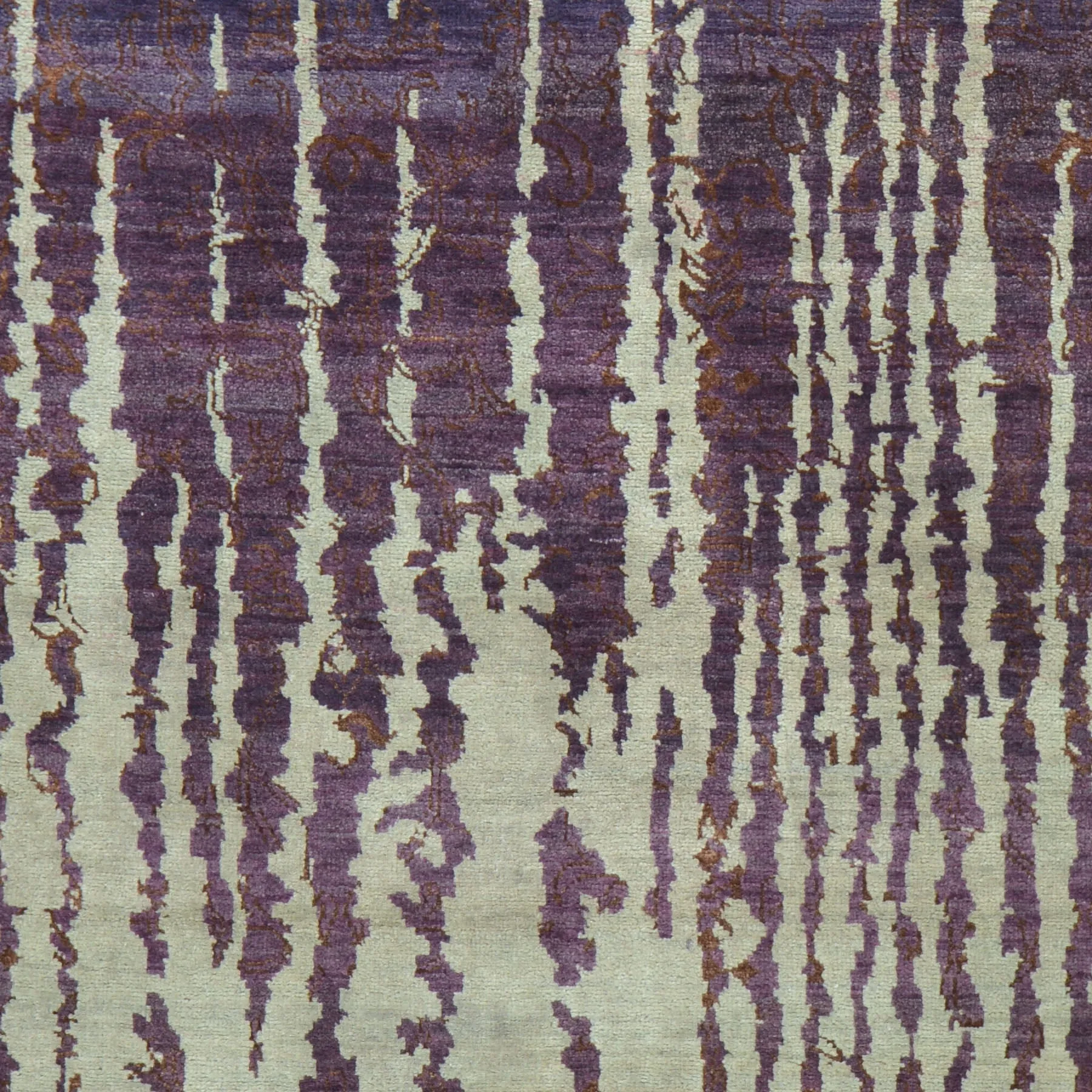 Hand-Knotted Modern Design Handmade Rug (Size 4.0 X 5.10) Brrsf-687