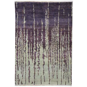 Hand-Knotted Modern Design Handmade Rug (Size 4.0 X 5.10) Brrsf-687