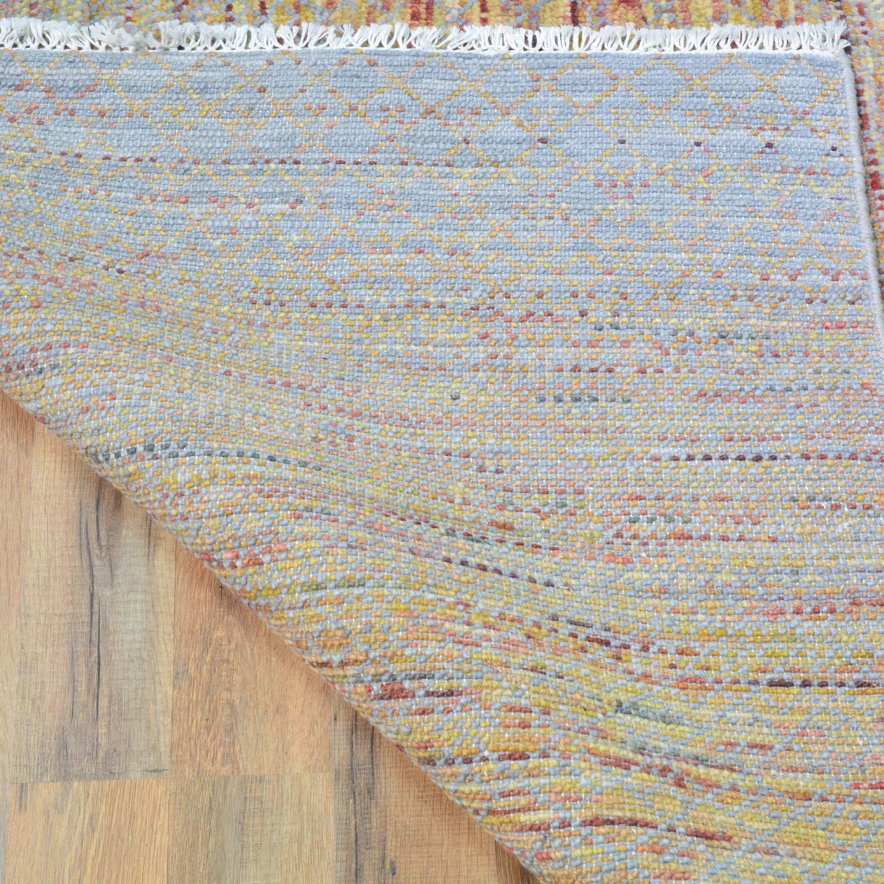 Hand-Knotted Modern Design Handmade Wool Rug (Size 10.2 X 13.11) Cwral-8439