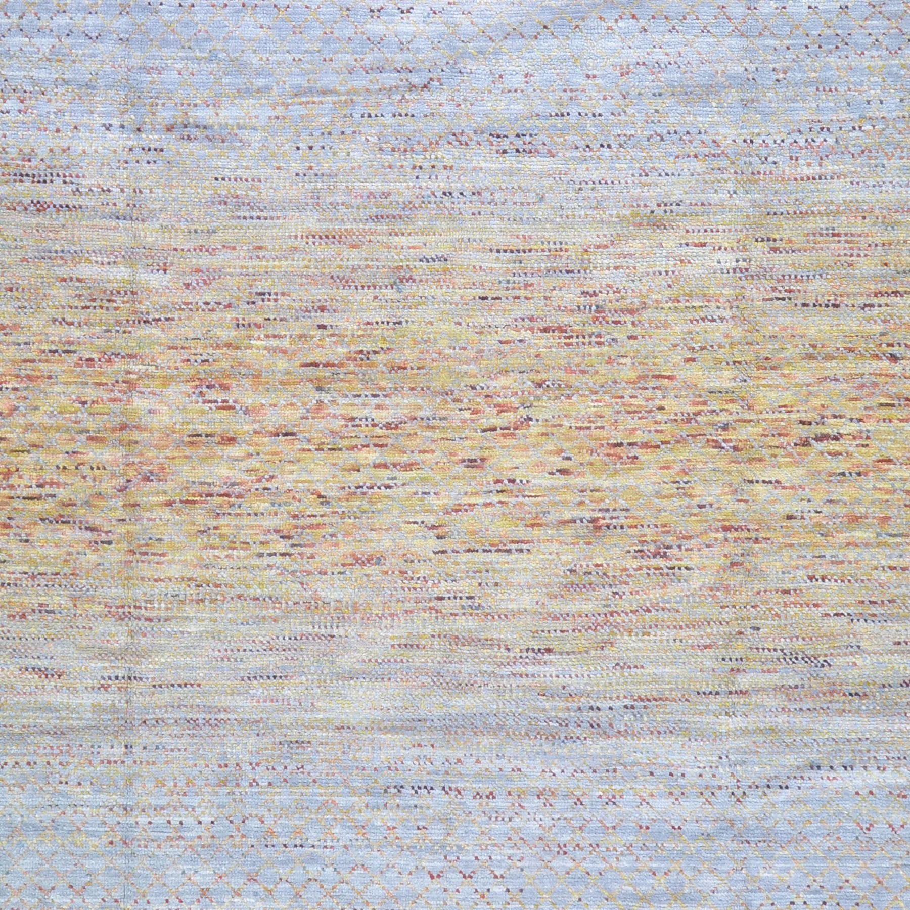 Hand-Knotted Modern Design Handmade Wool Rug (Size 10.2 X 13.11) Cwral-8439