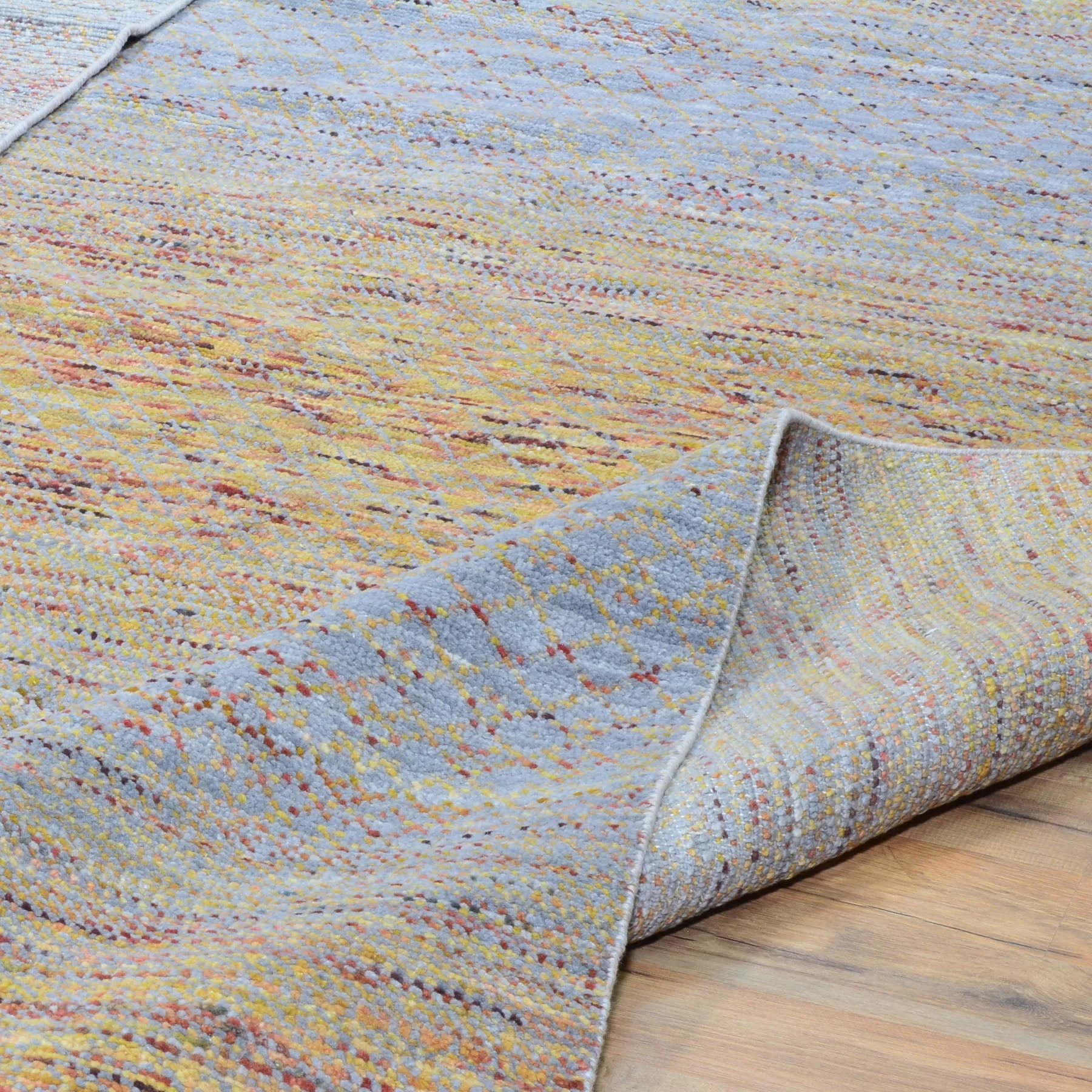 Hand-Knotted Modern Design Handmade Wool Rug (Size 10.2 X 13.11) Cwral-8439